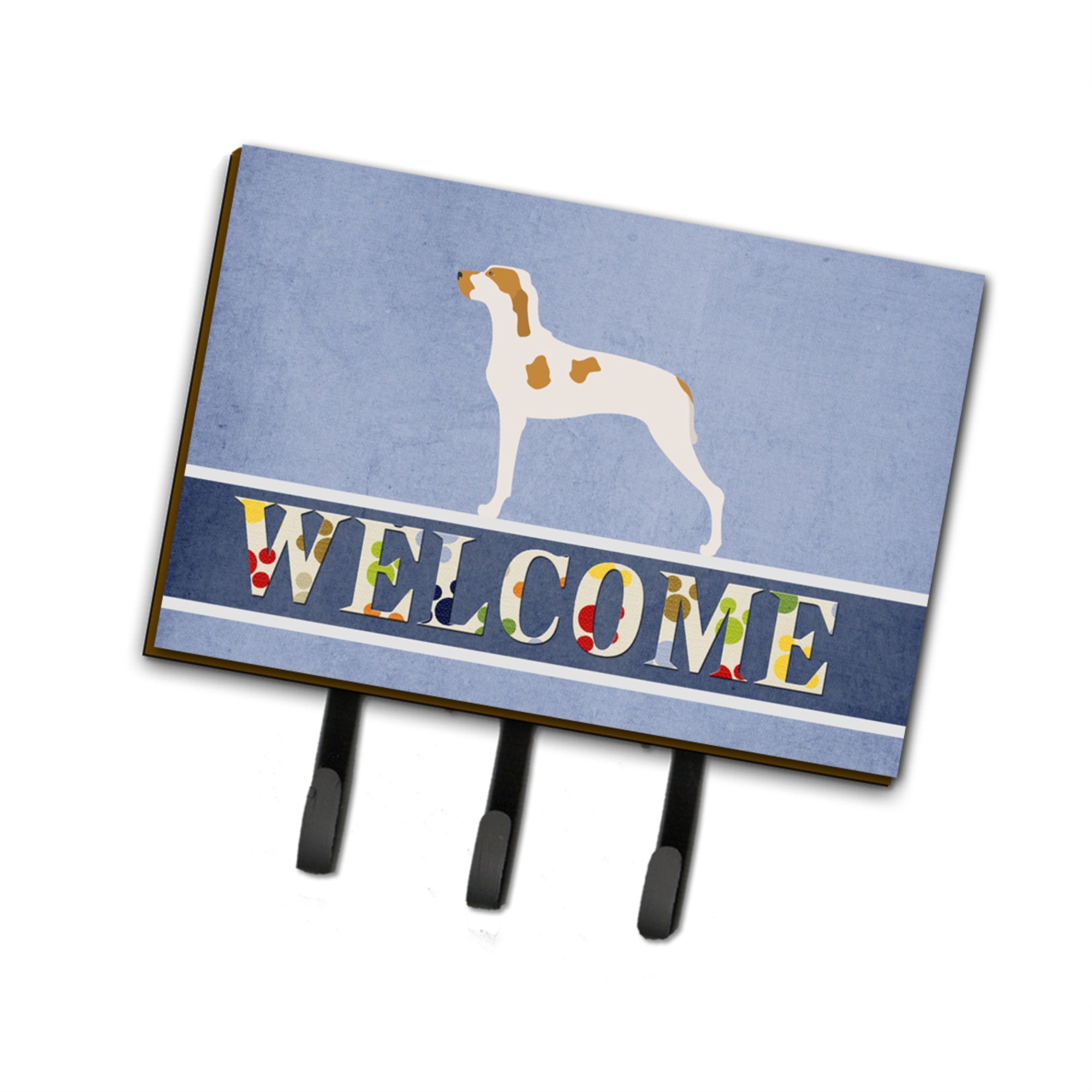 Caroline'S Treasures Ariege Pointer Welcome Wall Hook, Triple, Multicolor