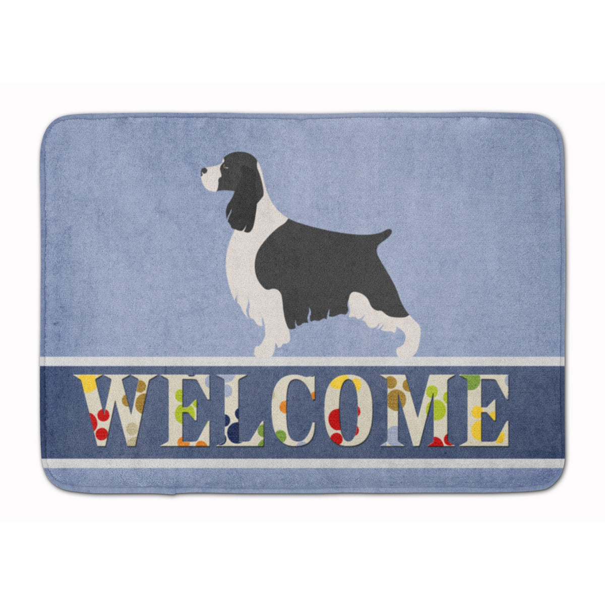 Caroline'S Treasures English Springer Spaniel Welcome Floor Mat, 19 X 27, Multicolor