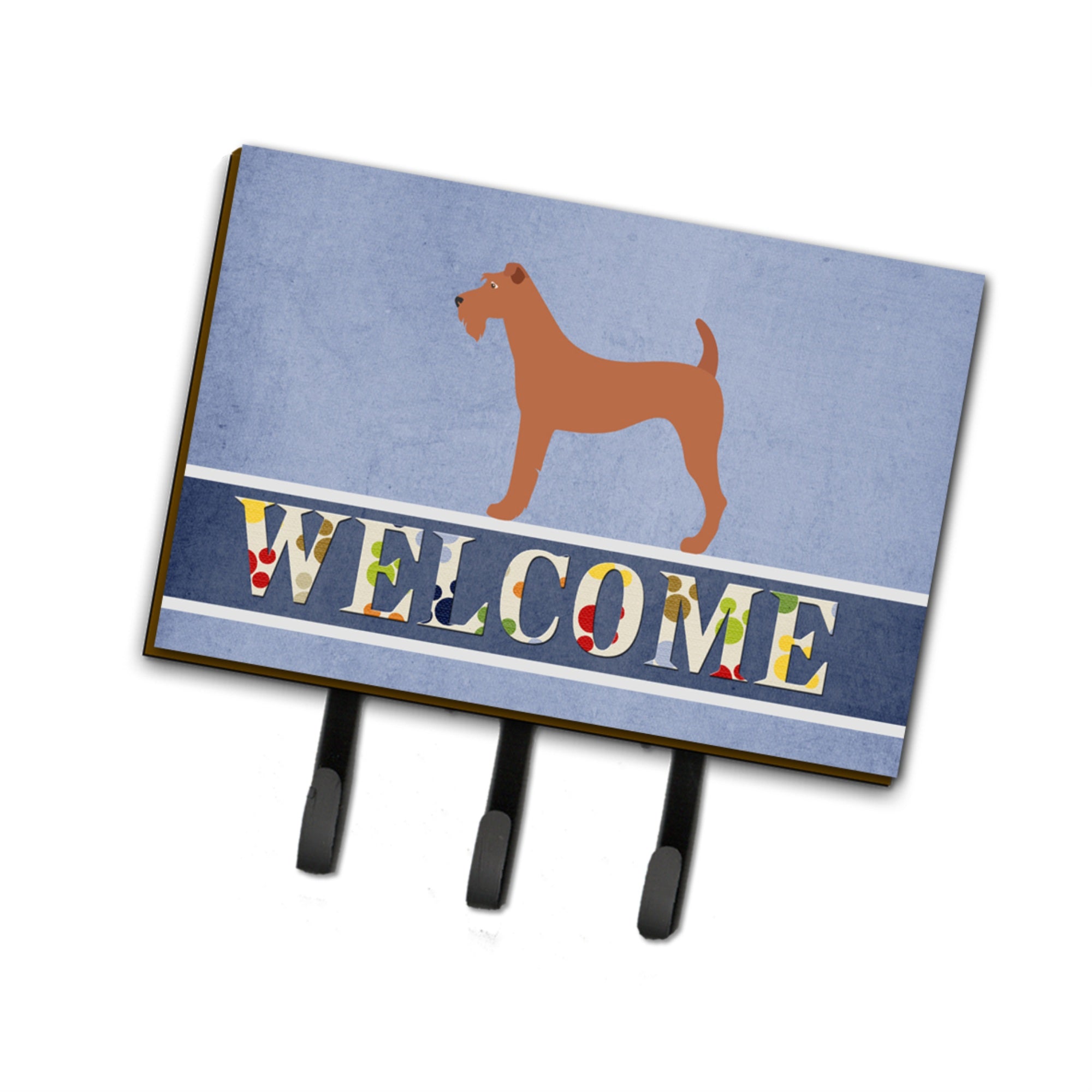 Caroline'S Treasures Irish Terrier Welcome Wall Hook, Triple