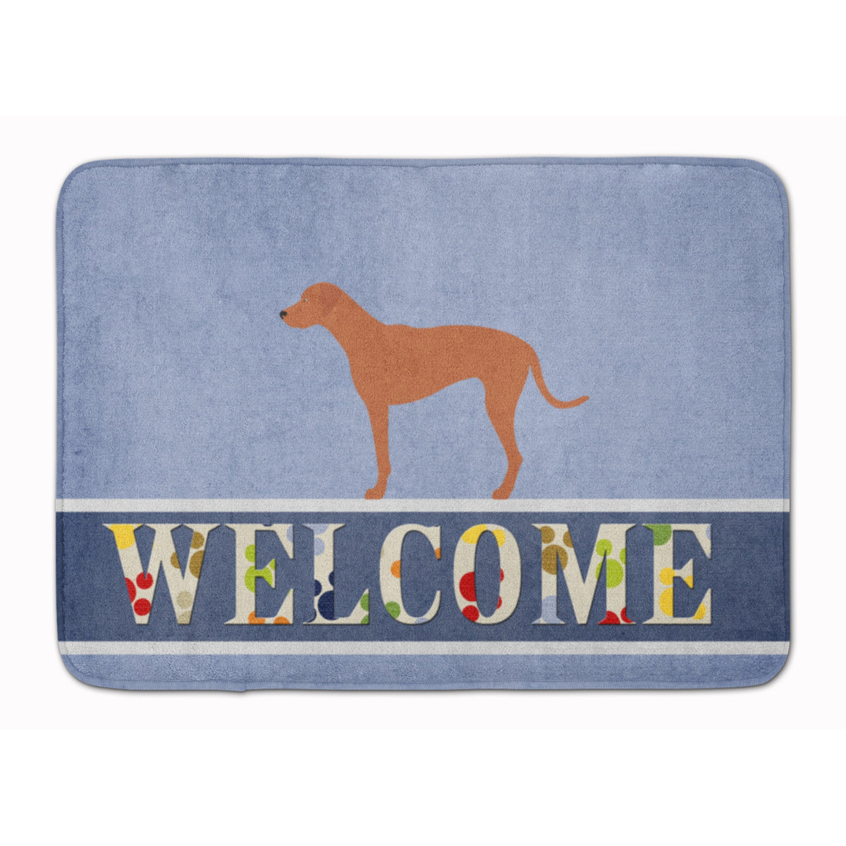 Caroline'S Treasures Rhodesian Ridgeback Welcome Floor Mat, 19 X 27, Multicolor