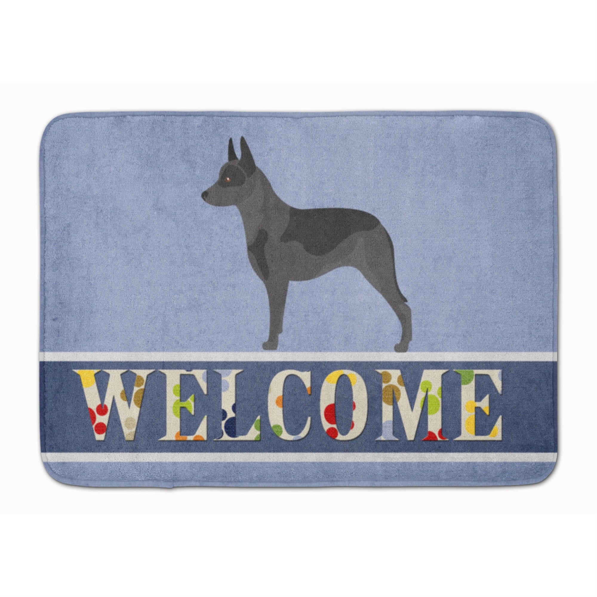 Caroline'S Treasures Australian Cattle Dog Welcome Floor Mat, 19 X 27, Multicolor