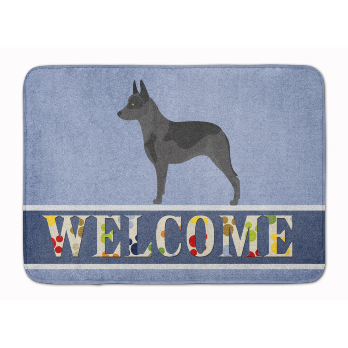 Caroline'S Treasures Australian Cattle Dog Welcome Floor Mat, 19 X 27, Multicolor