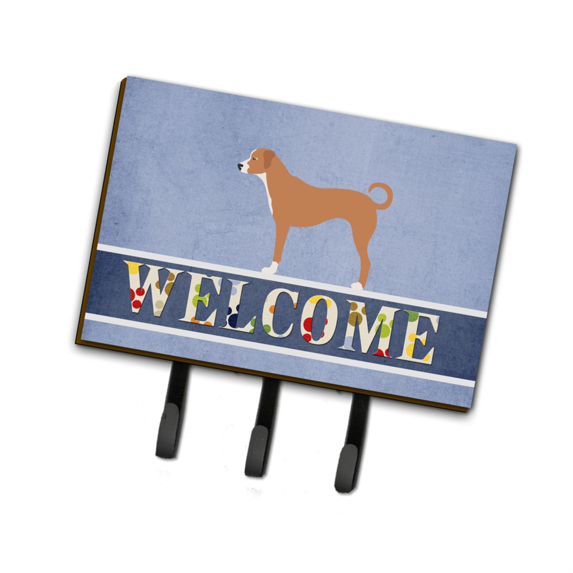 Caroline'S Treasures Australian Pinscher Welcome Wall Hook, Triple, Multicolor