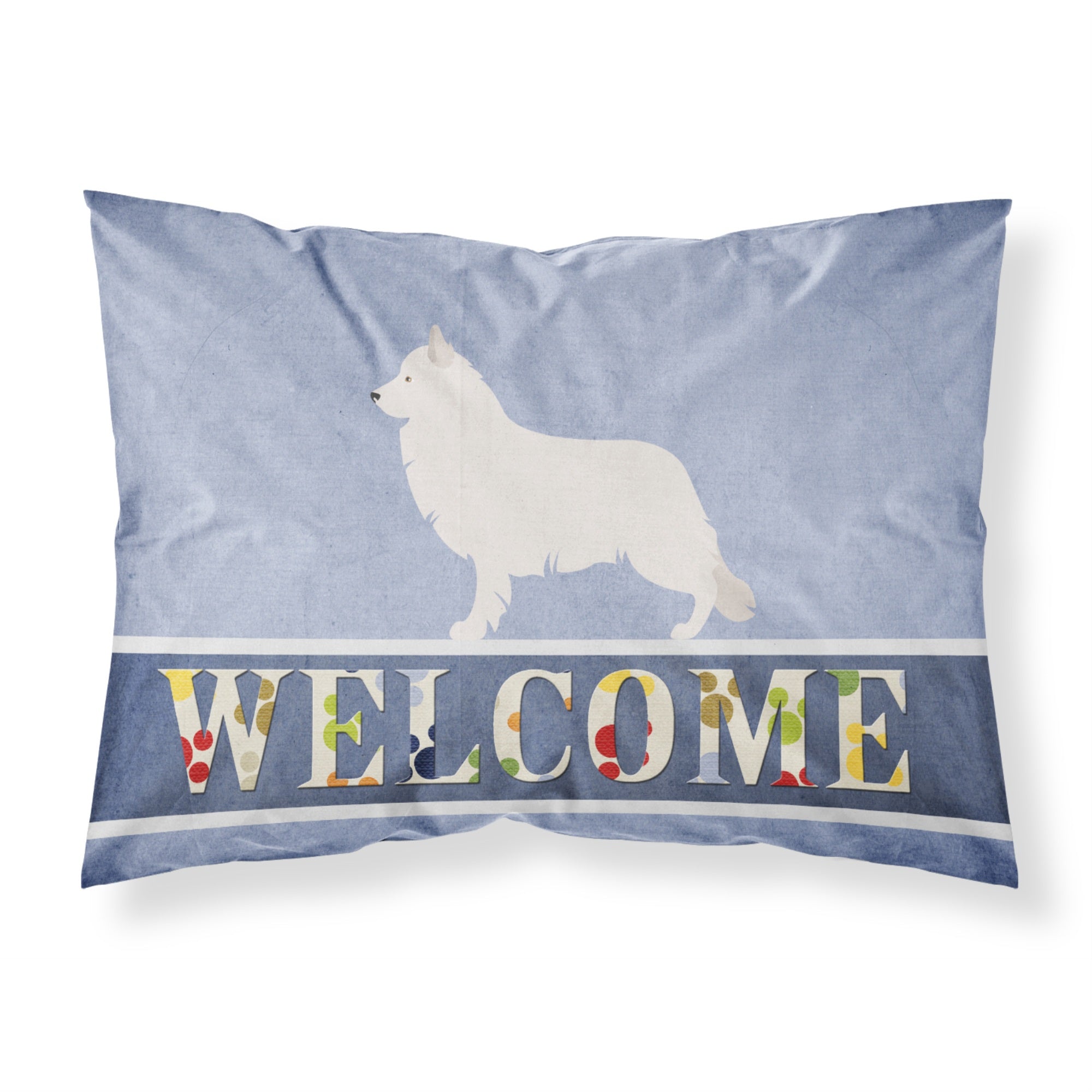 Caroline'S Treasures Berger Blanc Suisse Welcome Pillowcase, Standard,
