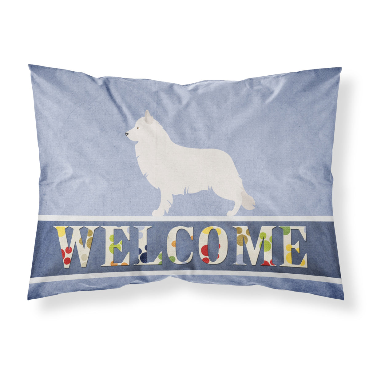 Caroline'S Treasures Berger Blanc Suisse Welcome Pillowcase, Standard,