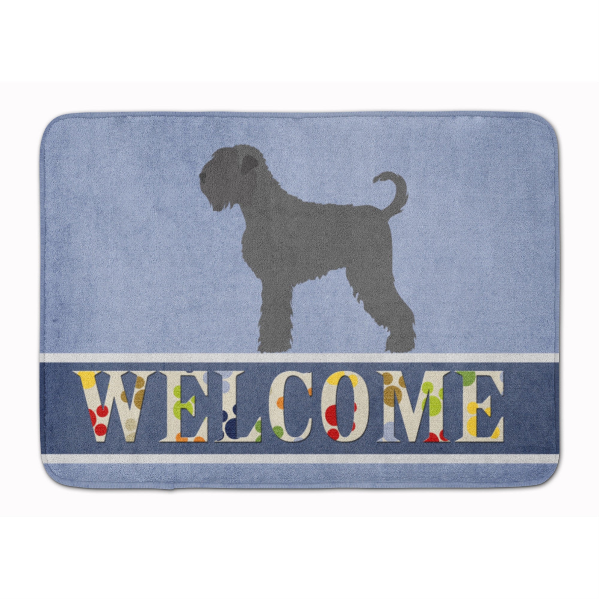 Caroline'S Treasures Black Russian Terrier Welcome Floor Mat, 19 X 27, Multicolor