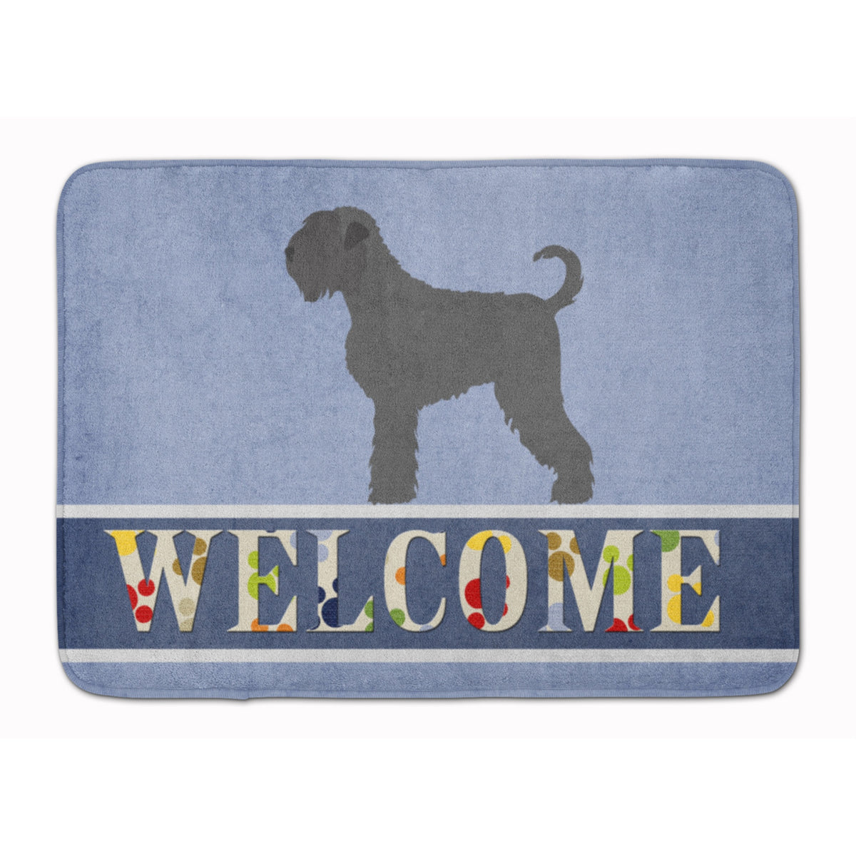 Caroline'S Treasures Black Russian Terrier Welcome Floor Mat, 19 X 27, Multicolor