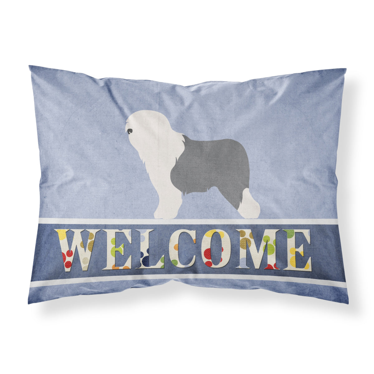 Caroline'S Treasures Old English Sheepdog Bobtail Pillowcase, Standard, Welcome