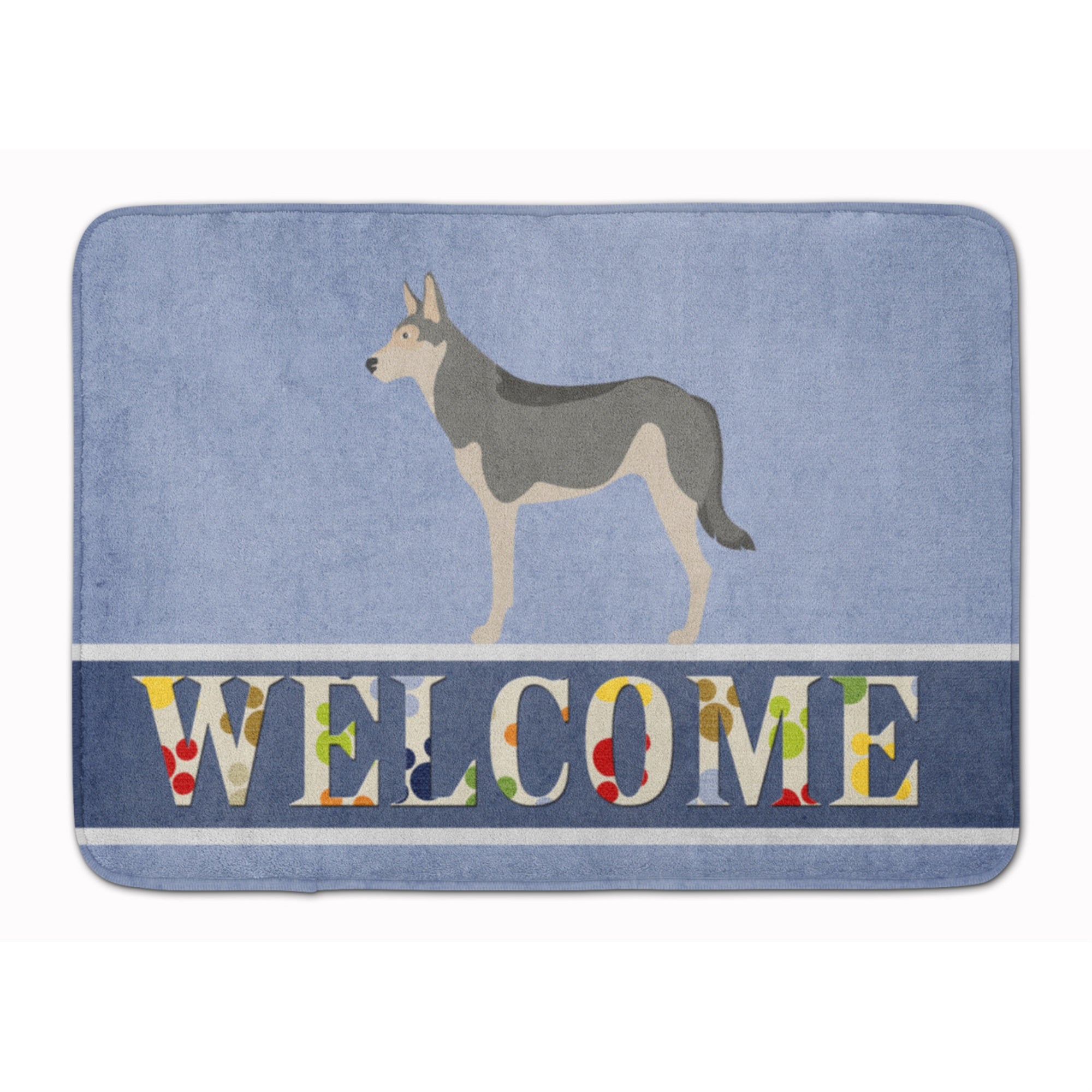 Caroline'S Treasures Saarloos Wolfdog Welcome Floor Mat, 19 X 27, Multicolor