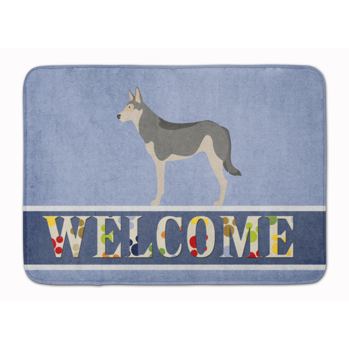 Caroline'S Treasures Saarloos Wolfdog Welcome Floor Mat, 19 X 27, Multicolor