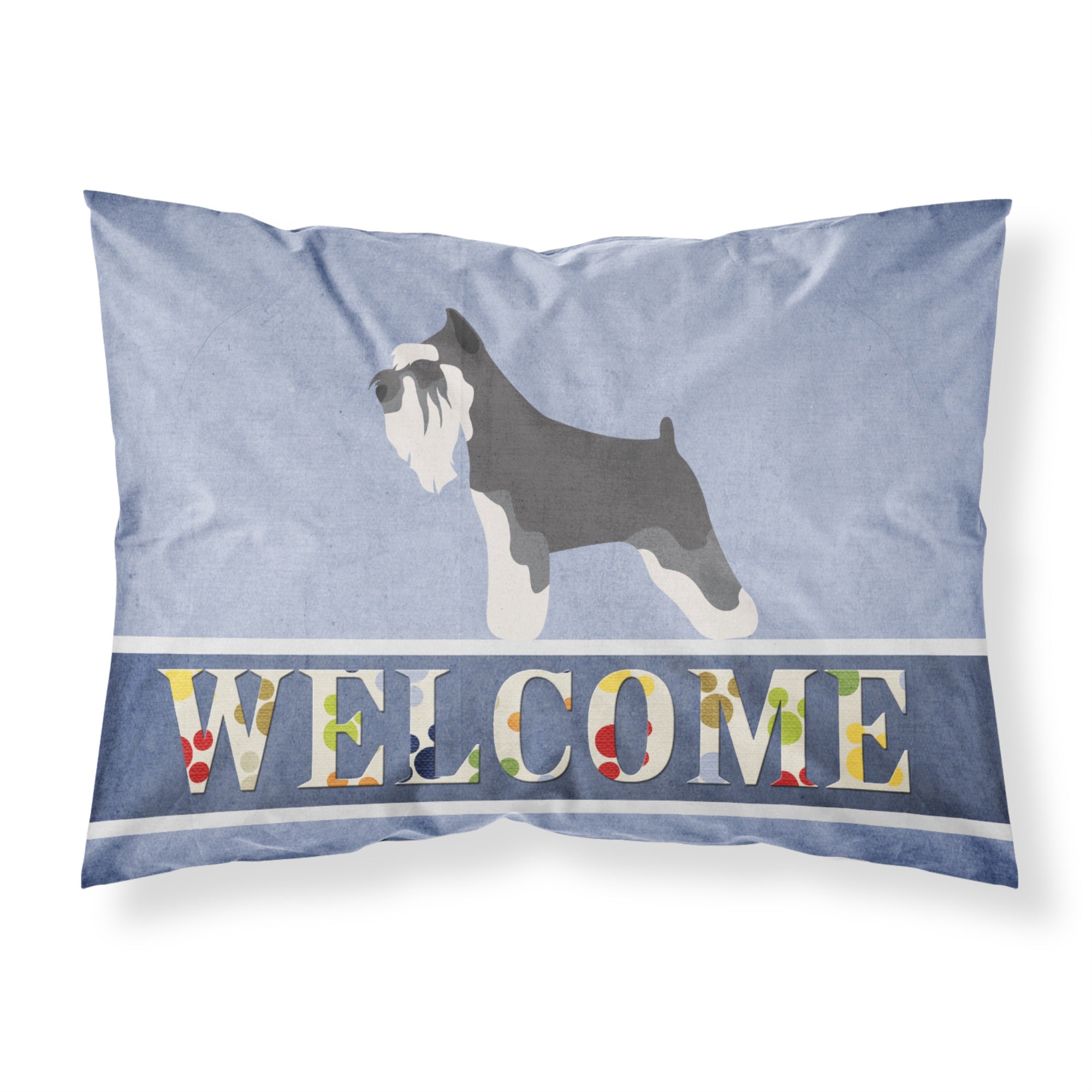 Caroline'S Treasures Miniature Schnauzer Welcome Pillowcase, Standard,