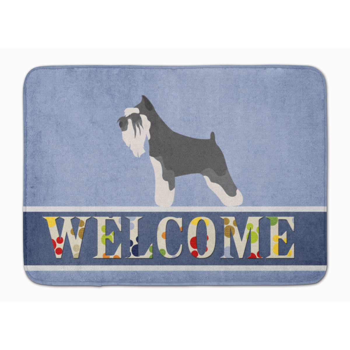 Caroline'S Treasures Miniature Schnauzer Welcome Floor Mat, 19 X 27, Multicolor