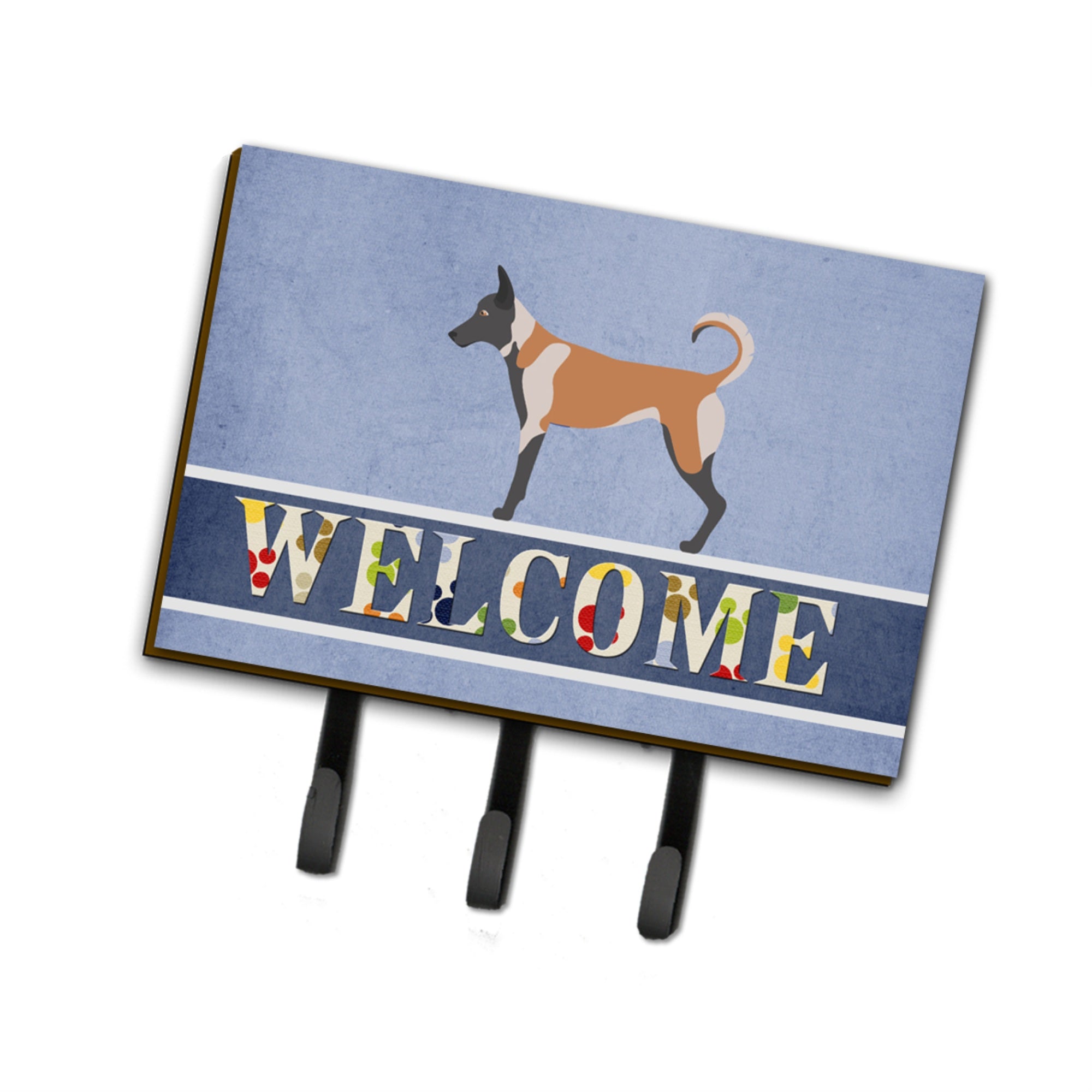 Caroline'S Treasures Malinois Welcome Wall Hook, Triple, Multicolor