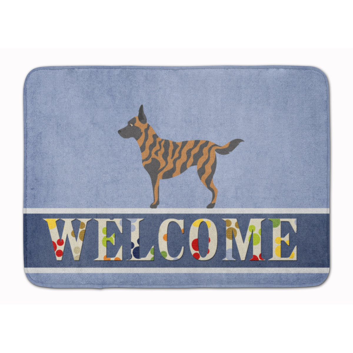 Caroline'S Treasures Dutch Shepherd Welcome Floor Mat, 19 X 27, Multicolor