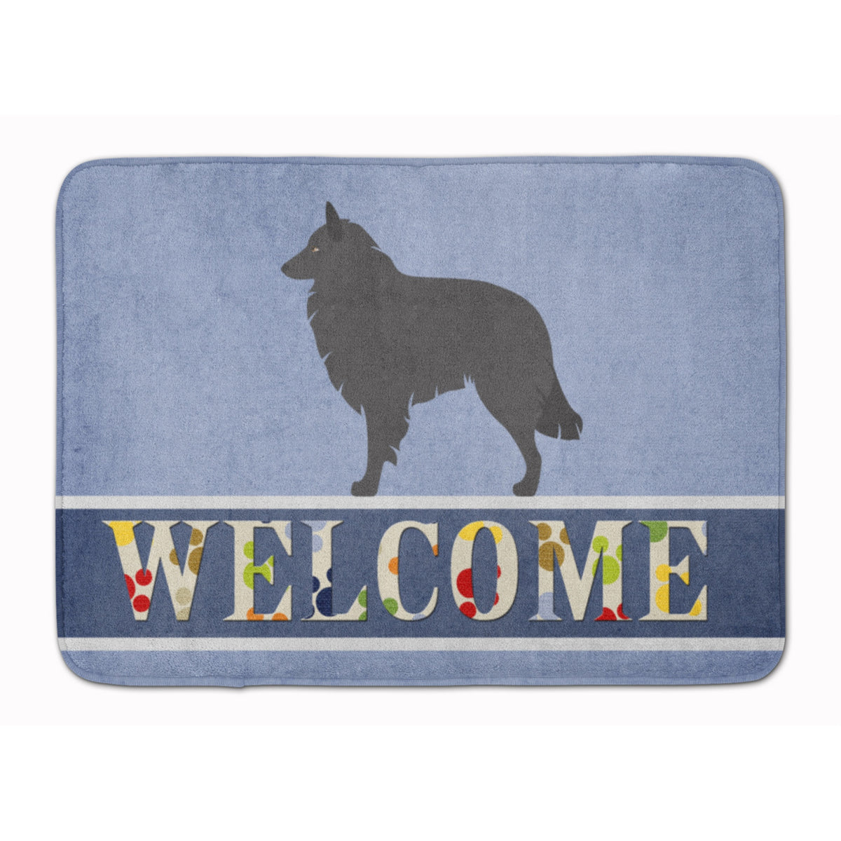 Caroline'S Treasures Groenendael Belgian Shepherd Floor Mat, 19 X 27, Multicolor