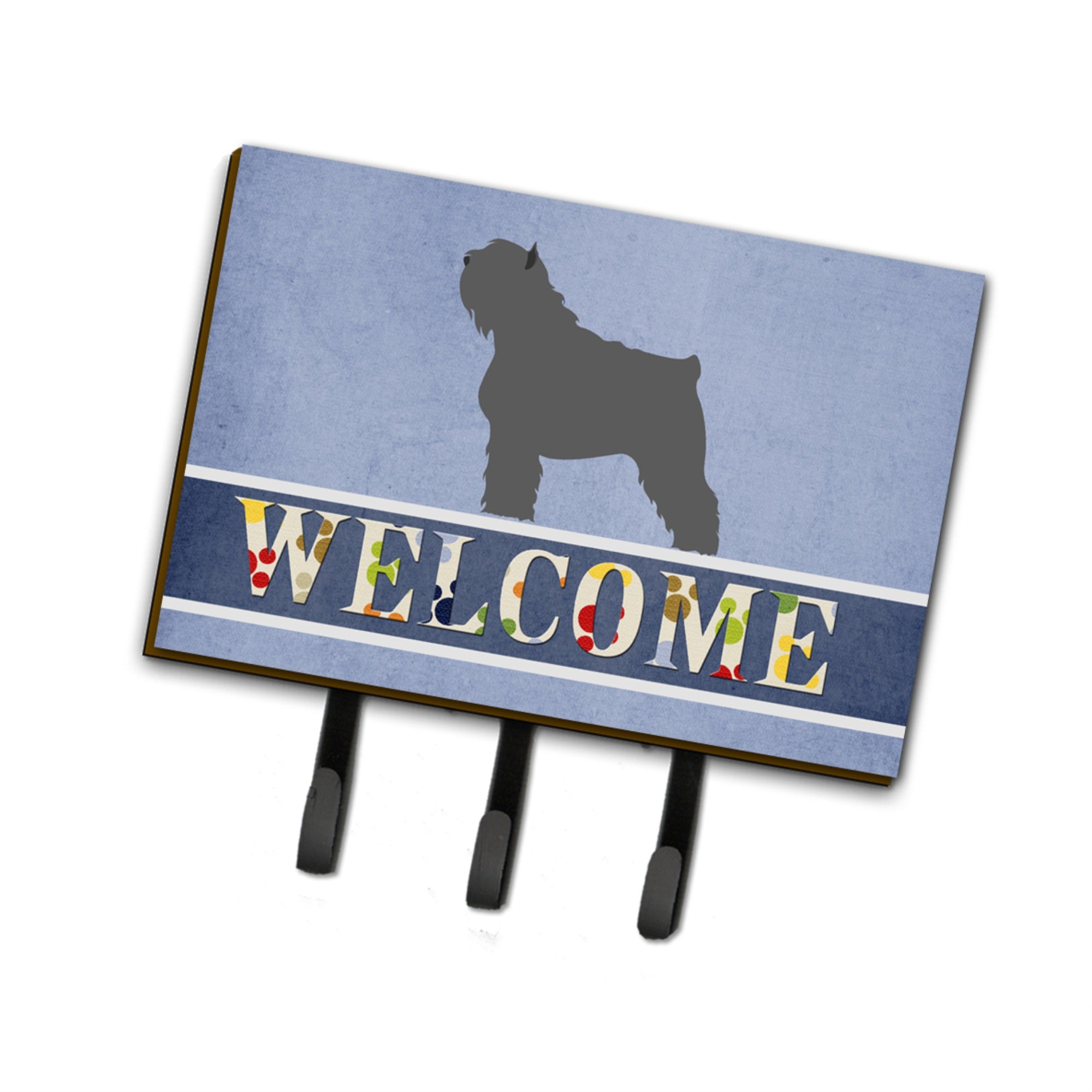 Caroline'S Treasures Bouvier Des Flandres Welcome Wall Hook, Triple