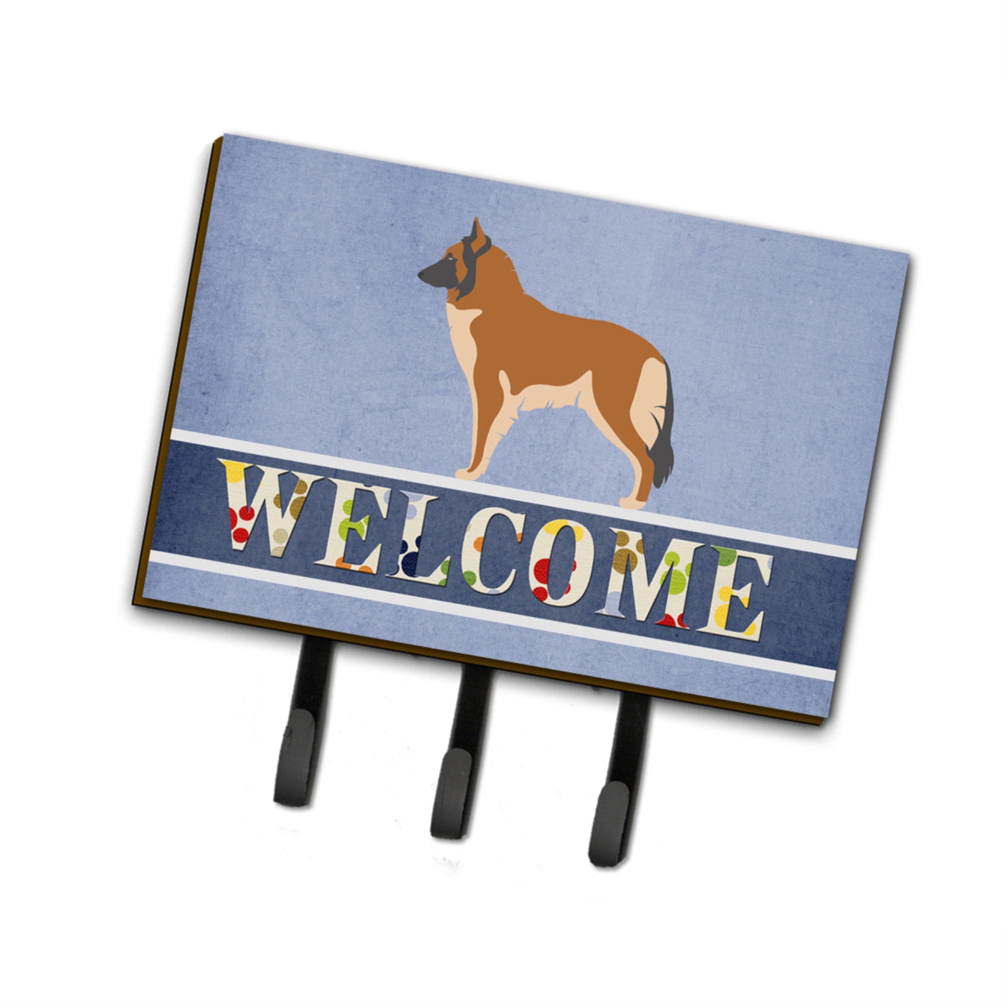 Caroline'S Treasures Belgian Tervuren Welcome Wall Hook, Triple