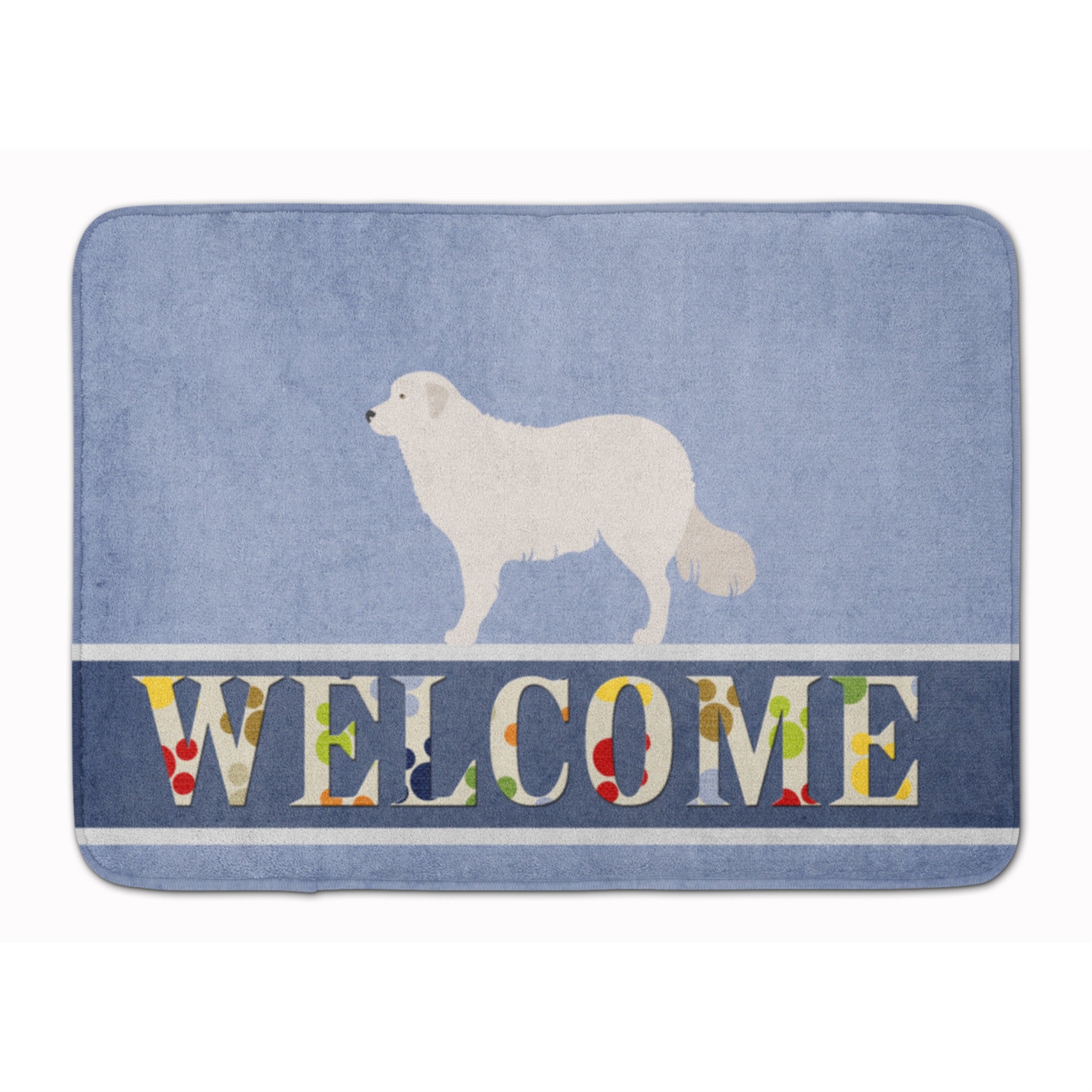 Caroline'S Treasures Kuvasz Welcome Floor Mat, 19 X 27, Multicolor