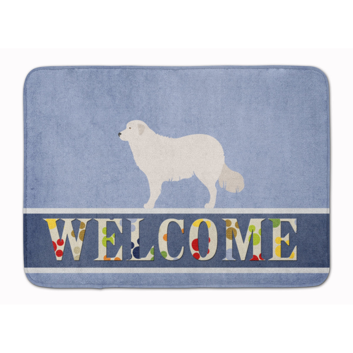 Caroline'S Treasures Kuvasz Welcome Floor Mat, 19 X 27, Multicolor