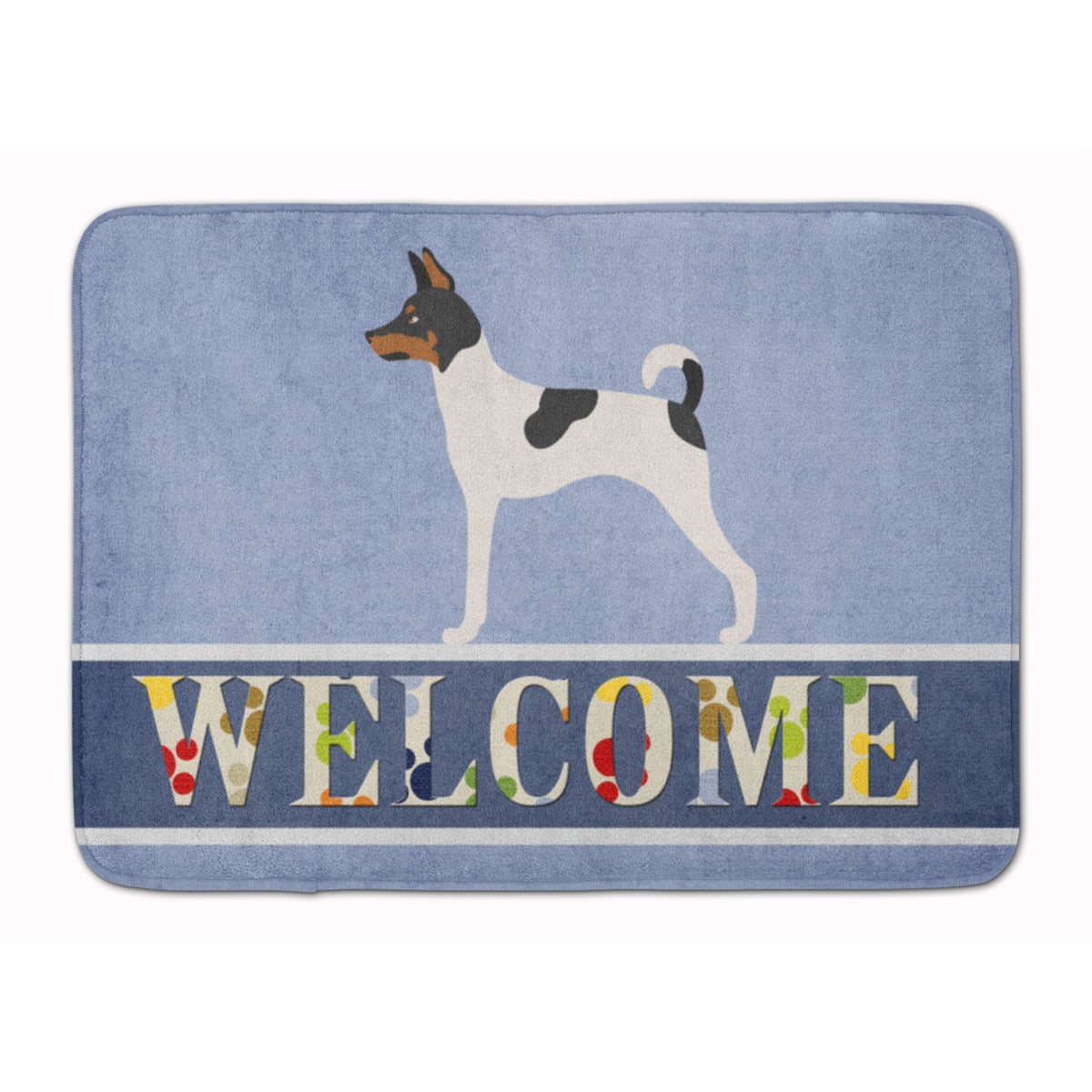 Caroline'S Treasures American Toy Fox Terrier Welcome Floor Mat, 19 X 27, Multicolor