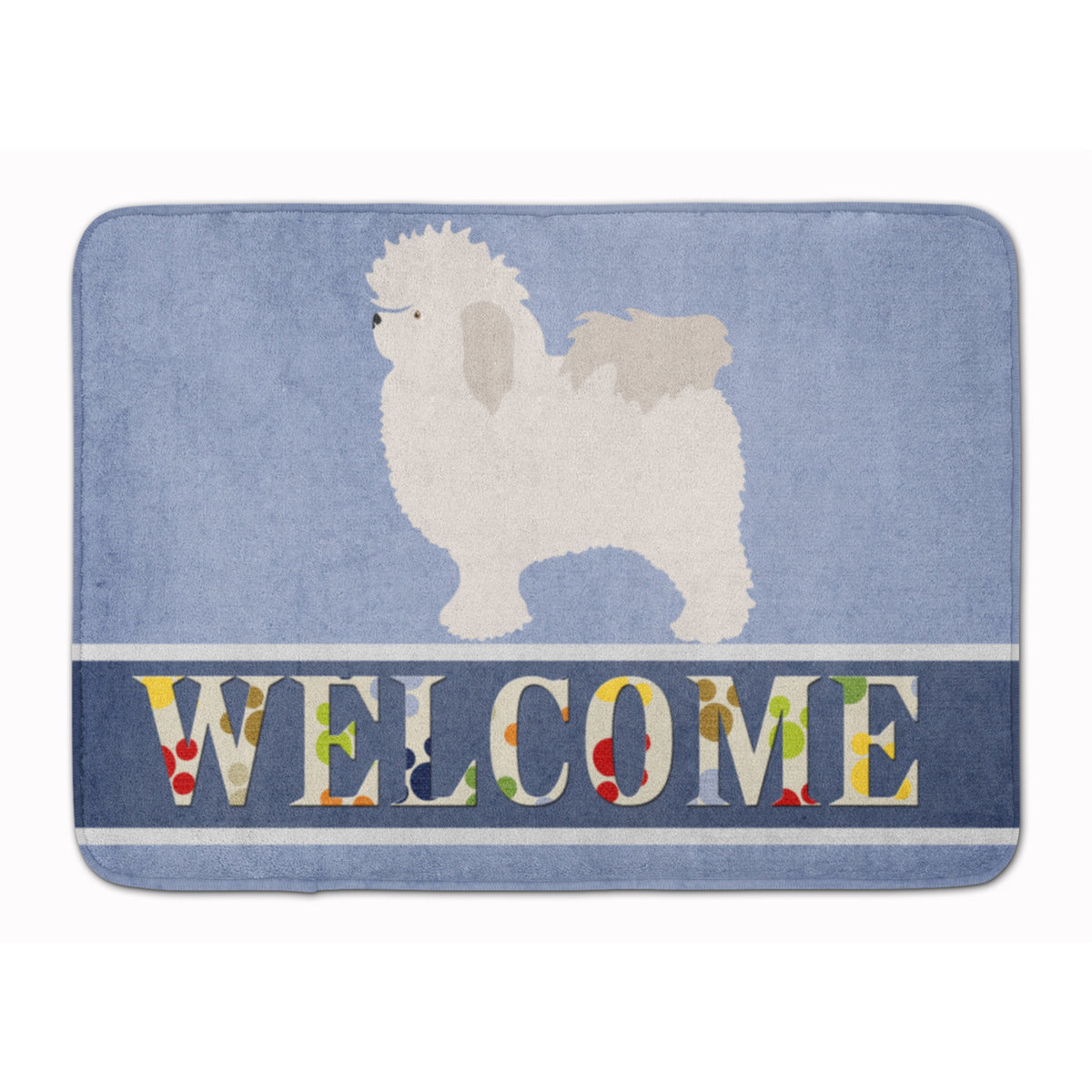 Caroline'S Treasures Bolognese Welcome Floor Mat, 19 X 27, Multicolor