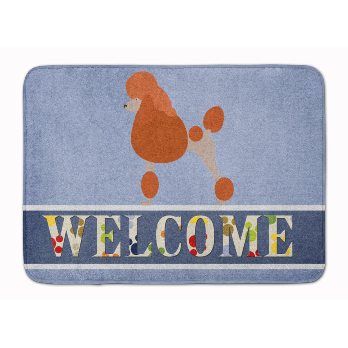Caroline'S Treasures Royal Poodle Welcome Floor Mat, 19 X 27, Multicolor