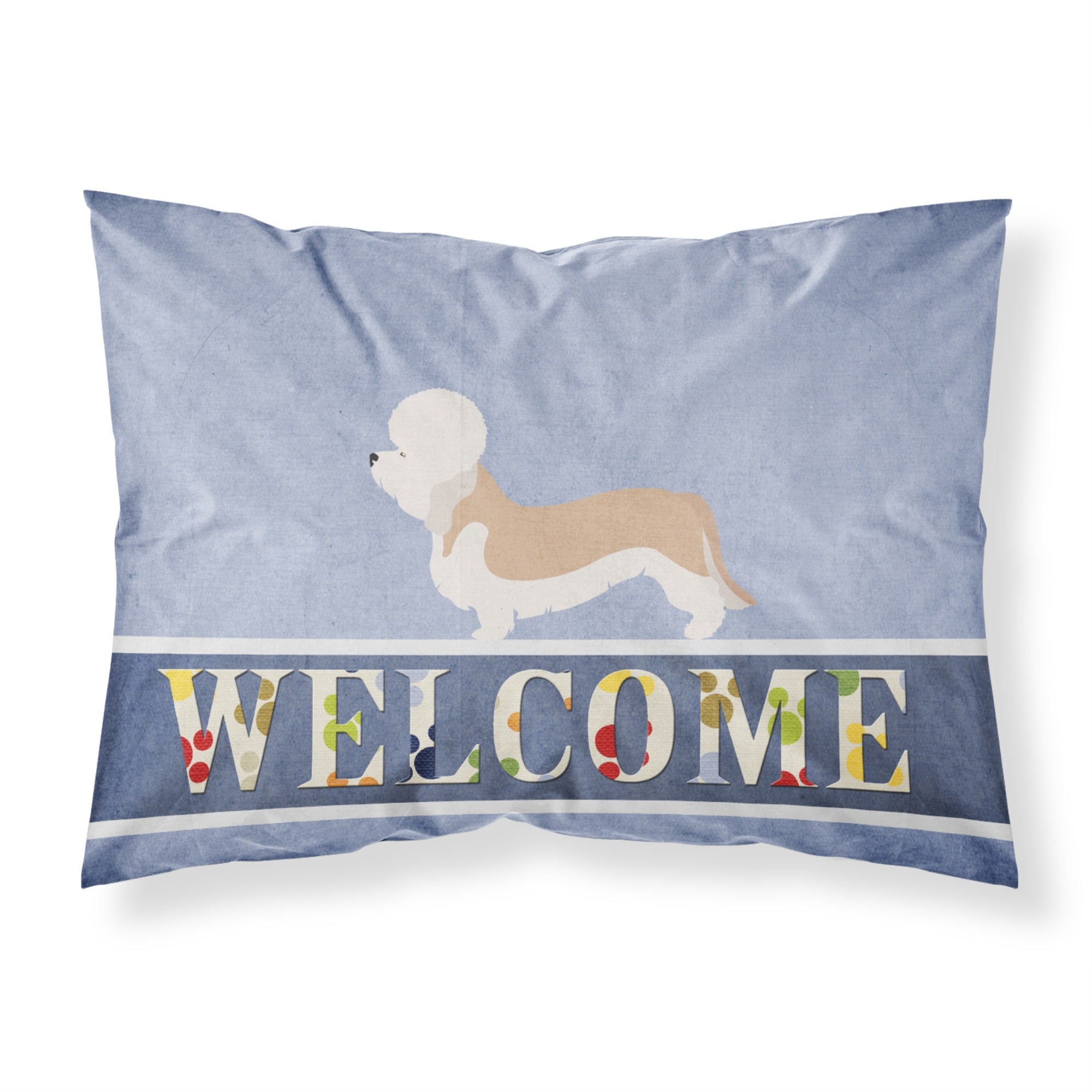 Caroline'S Treasures Dandie Dinmont Terrier Welcome Pillowcase, Standard,
