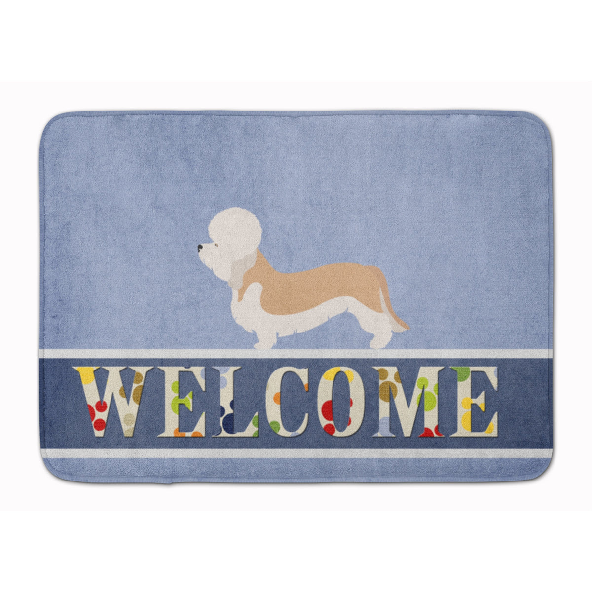 Caroline'S Treasures Dandie Dinmont Terrier Welcome Floor Mat, 19 X 27, Multicolor