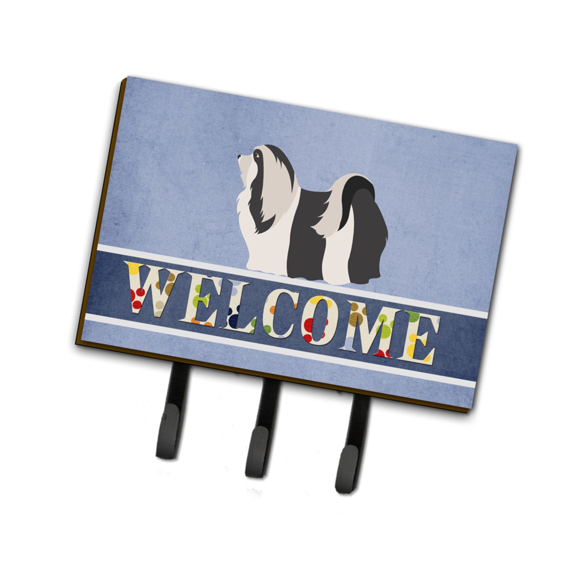 Caroline'S Treasures Havanese Welcome Wall Hook, Triple, Multicolor