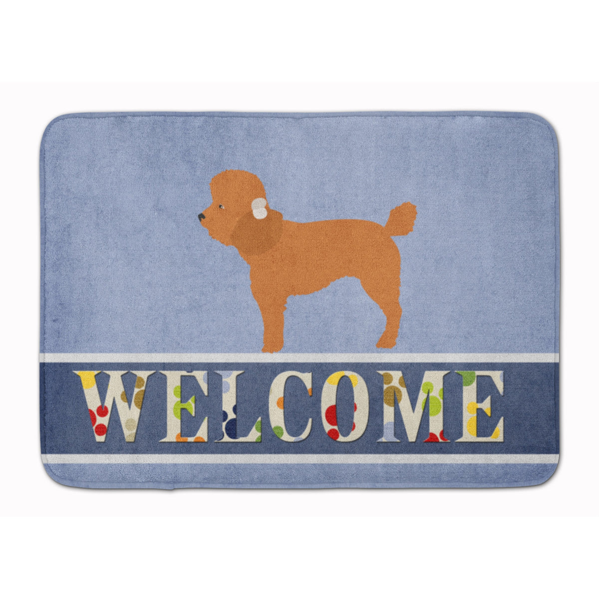 Caroline'S Treasures Toy Poodle Welcome Floor Mat, 19 X 27, Multicolor