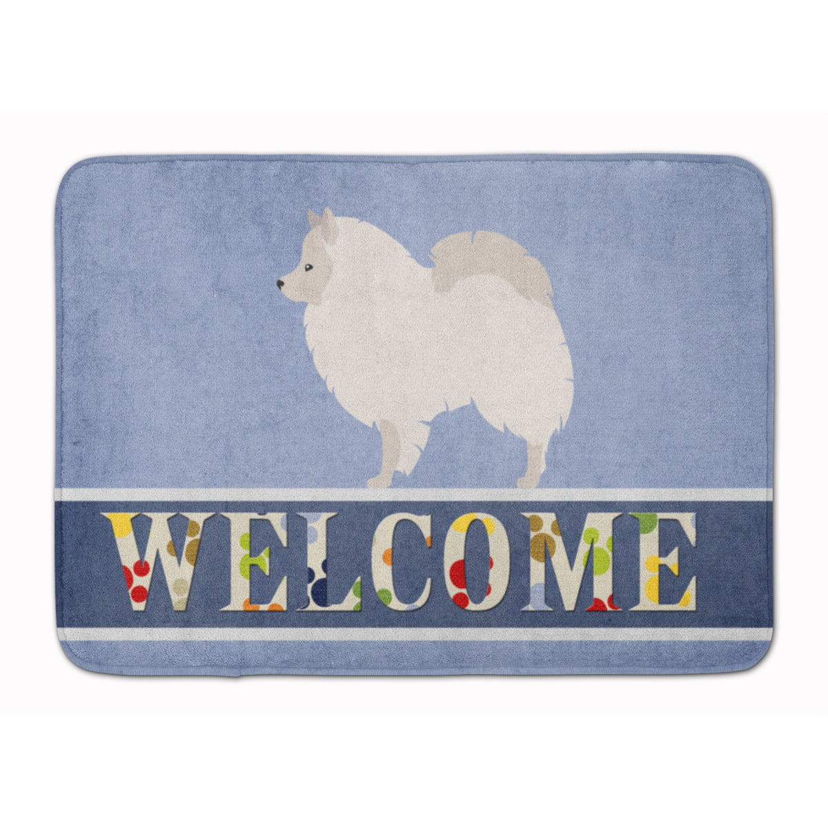Caroline'S Treasures German Spitz Welcome Floor Mat, 19 X 27, Multicolor