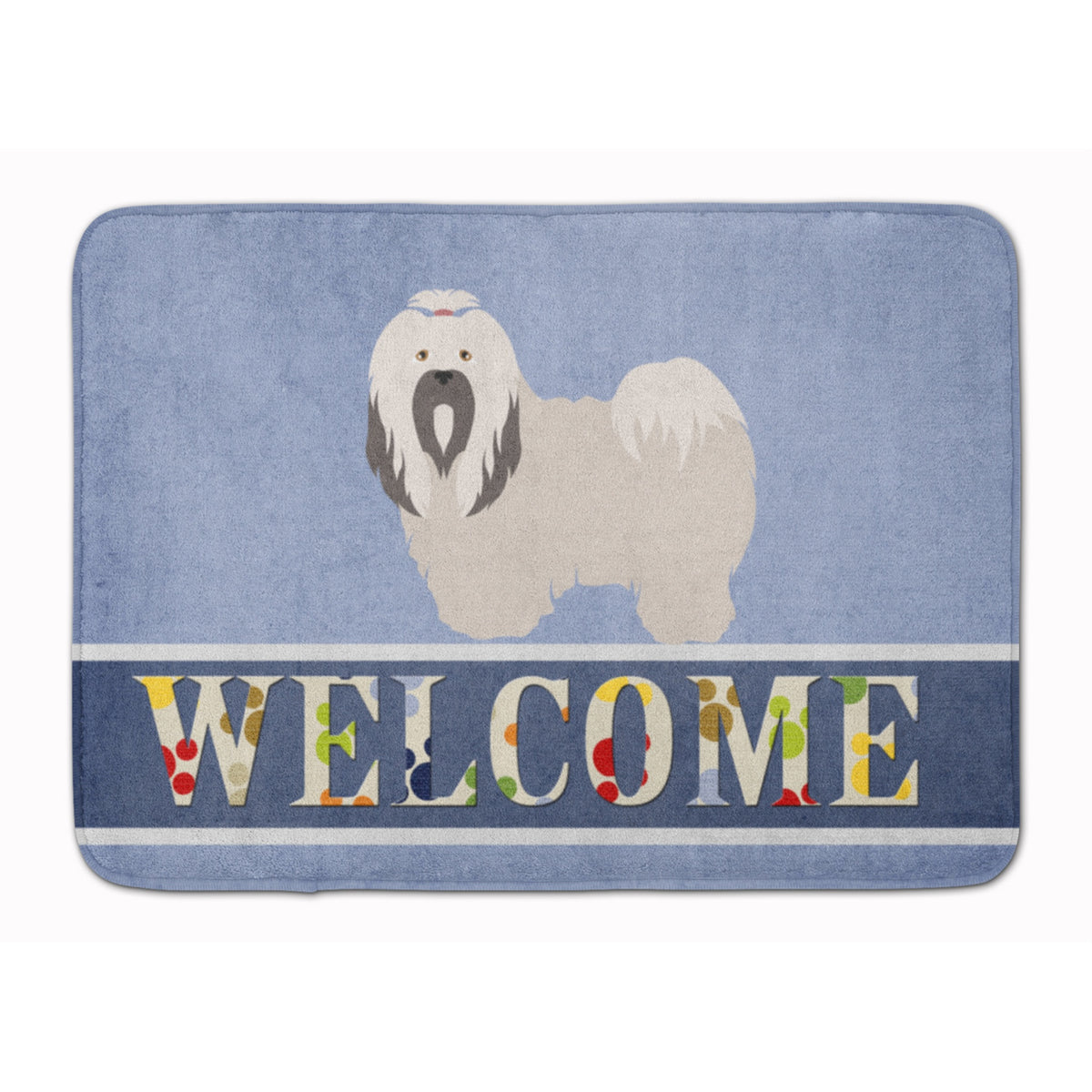 Caroline'S Treasures Lhasa Apso Welcome Floor Mat, 19 X 27, Multicolor