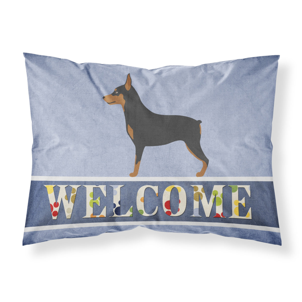 Caroline'S Treasures Miniature Pinscher Welcome Pillowcase, Standard,