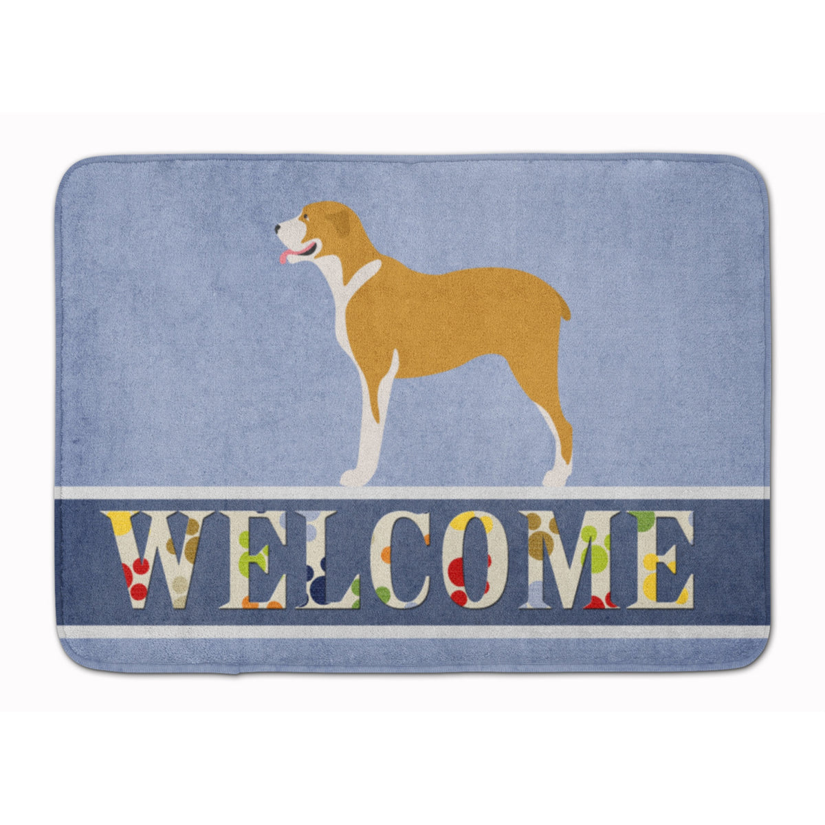 Caroline'S Treasures Belgium Mastiff Welcome Floor Mat, 19 X 27, Multicolor