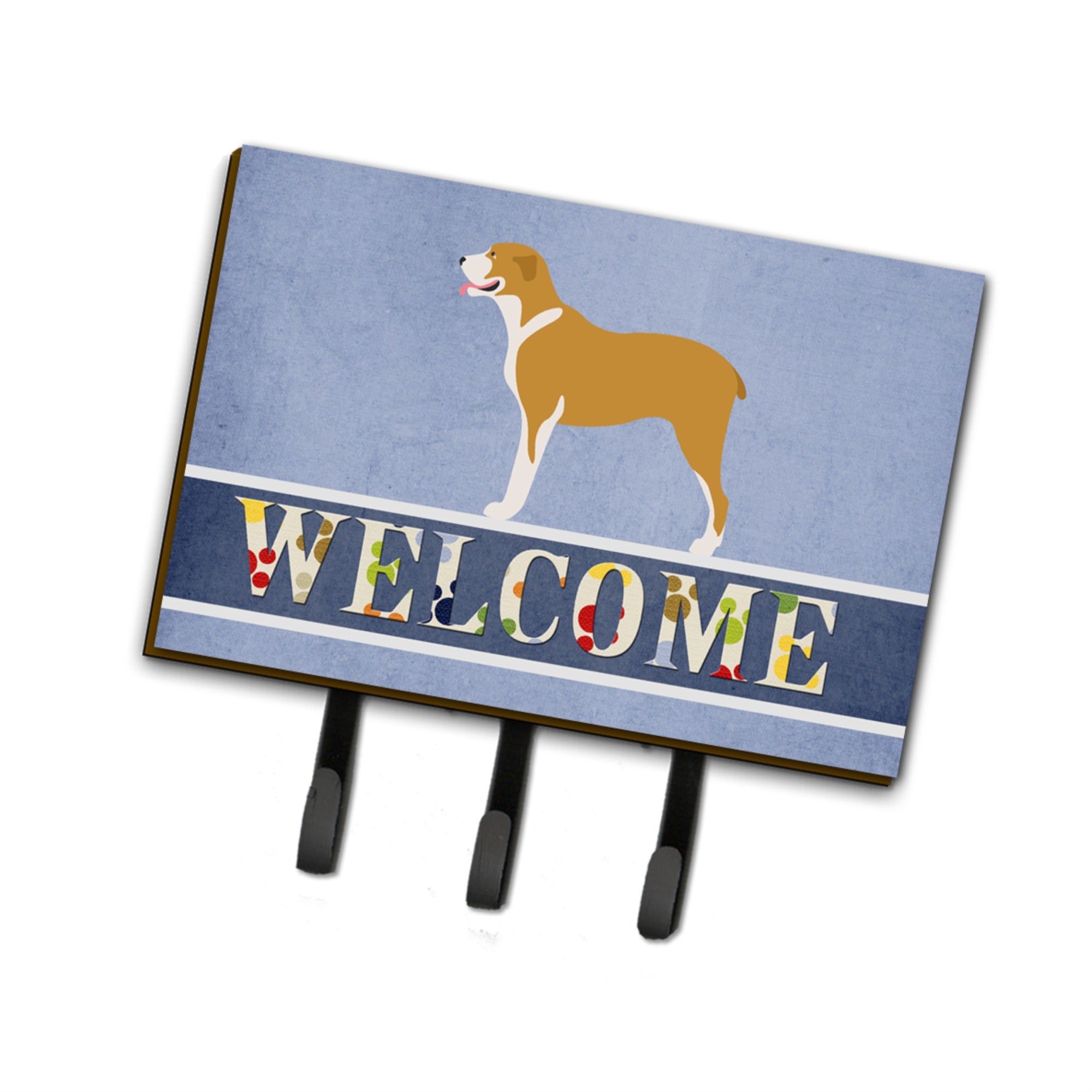 Caroline'S Treasures Belgium Mastiff Welcome Wall Hook, Triple