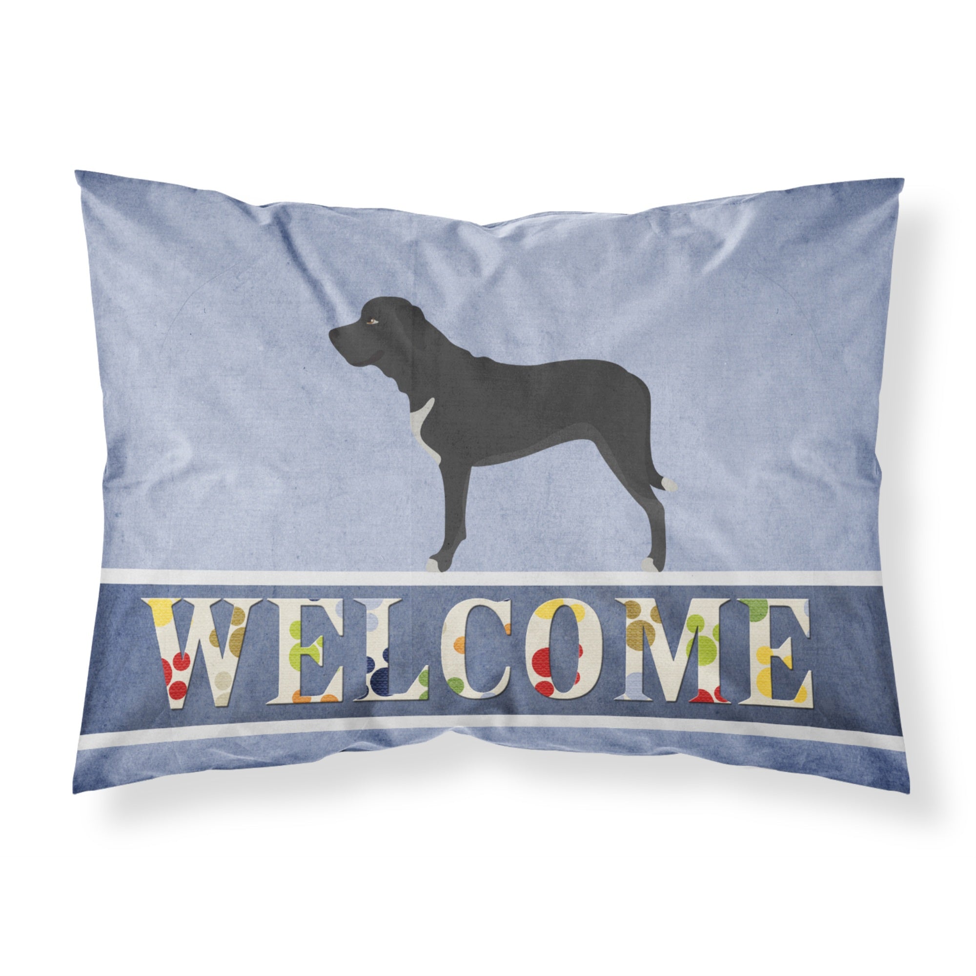 Caroline'S Treasures Broholmer Danish Mastiff Pillowcase, Standard, Welcome