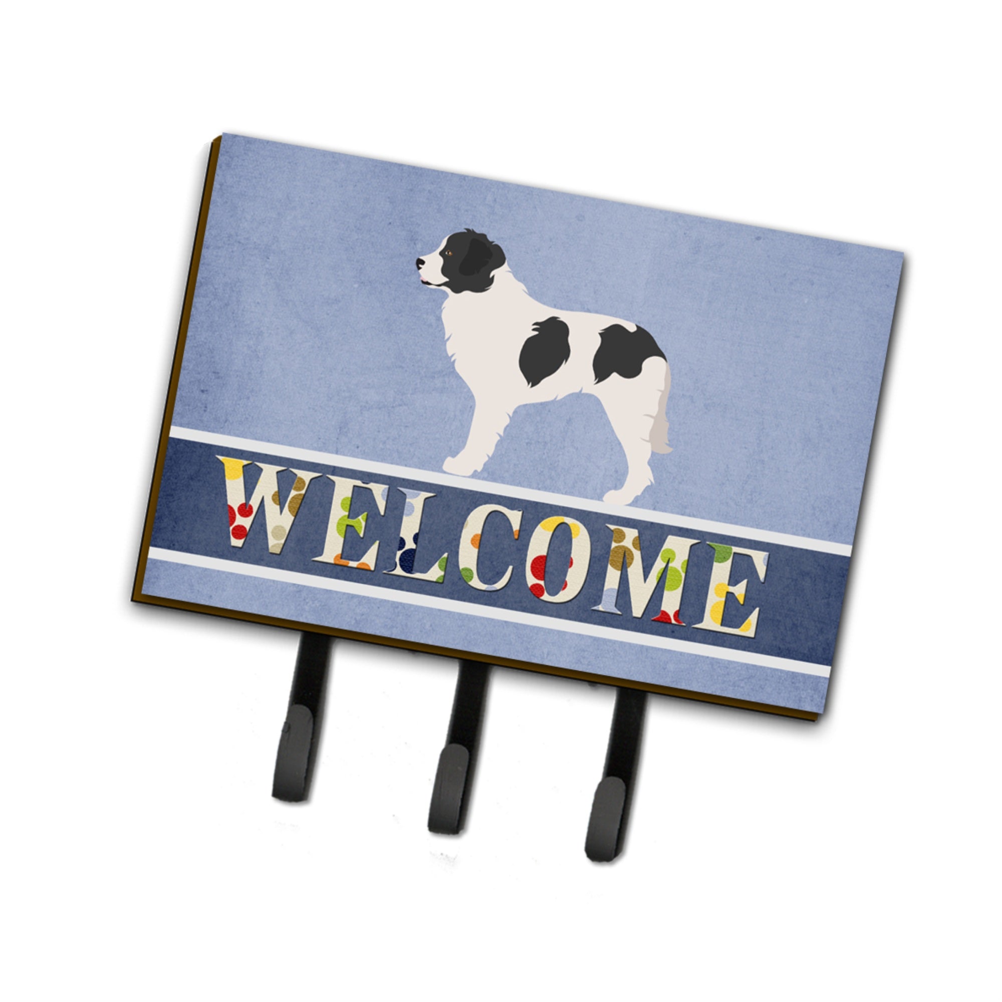 Caroline'S Treasures Landseer Welcome Wall Hook, Triple