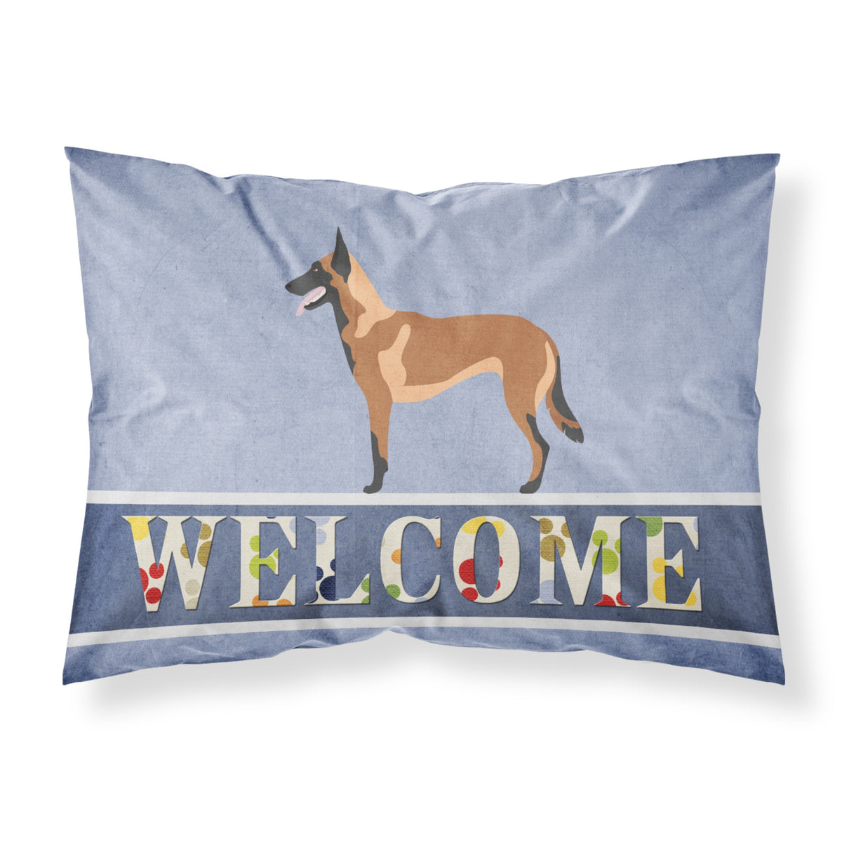 Caroline'S Treasures Malinois Belgian Shepherd Pillowcase, Standard, Welcome