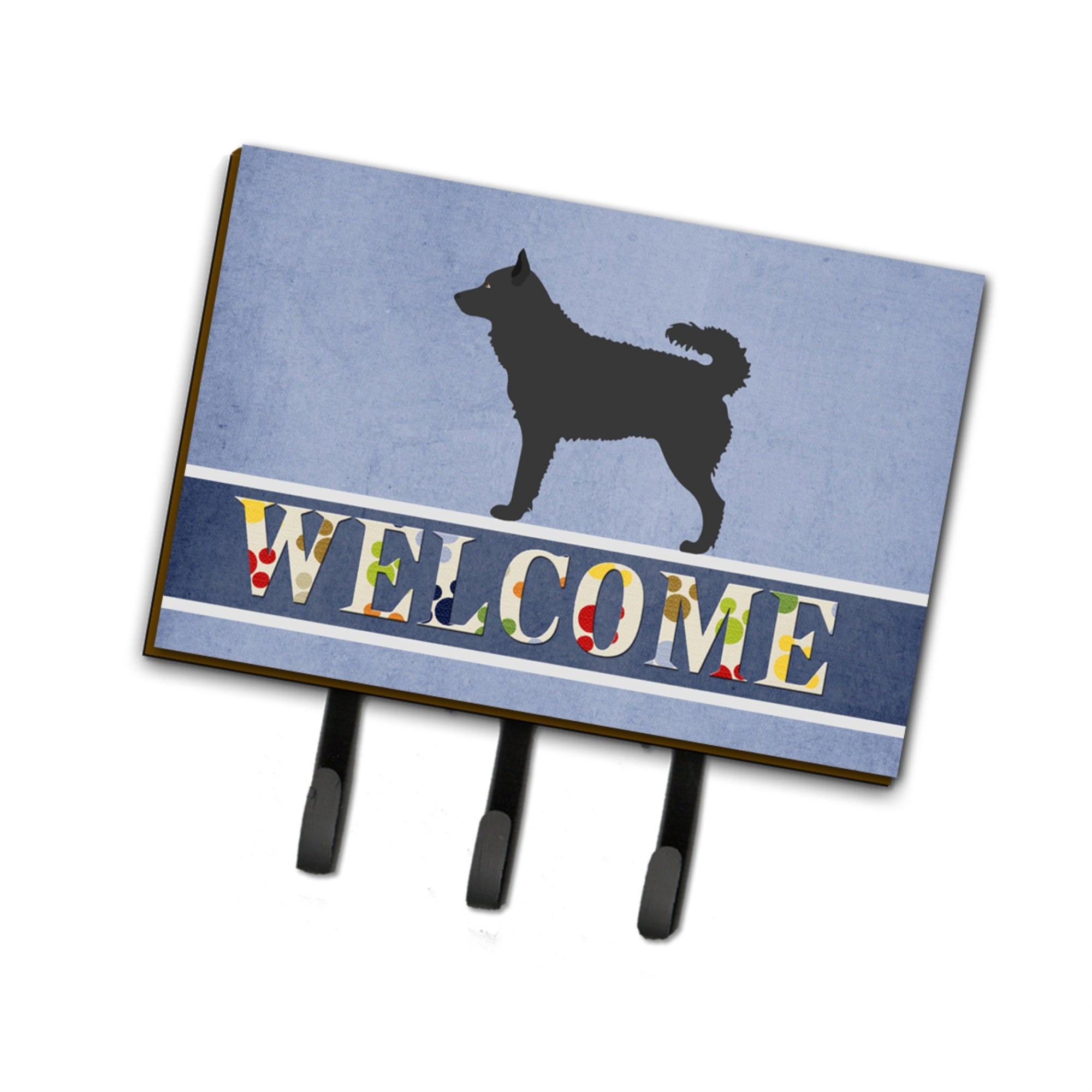 Caroline'S Treasures Mudi Welcome Wall Hook, Triple, Multicolor