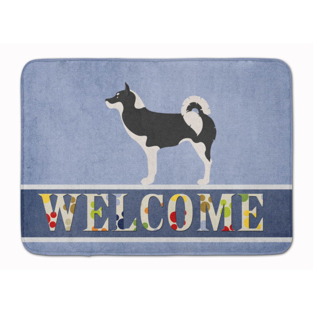 Caroline'S Treasures Greenland Dog Welcome Floor Mat, 19 X 27, Multicolor
