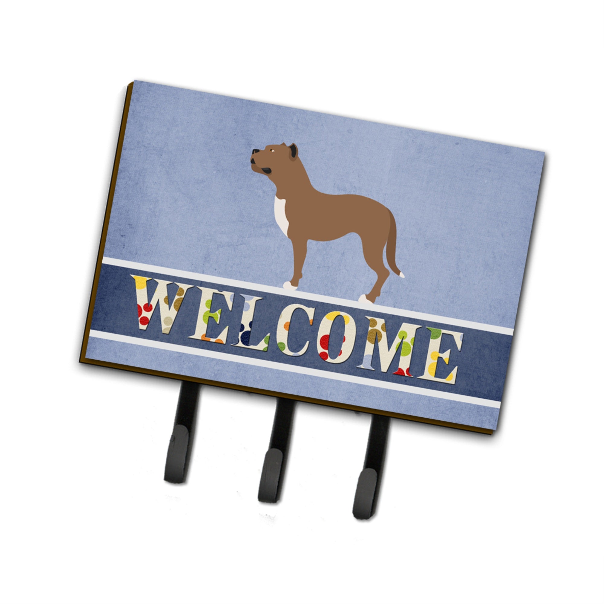 Caroline'S Treasures Perro De Presa Canario Wall Hook, Triple, Welcome