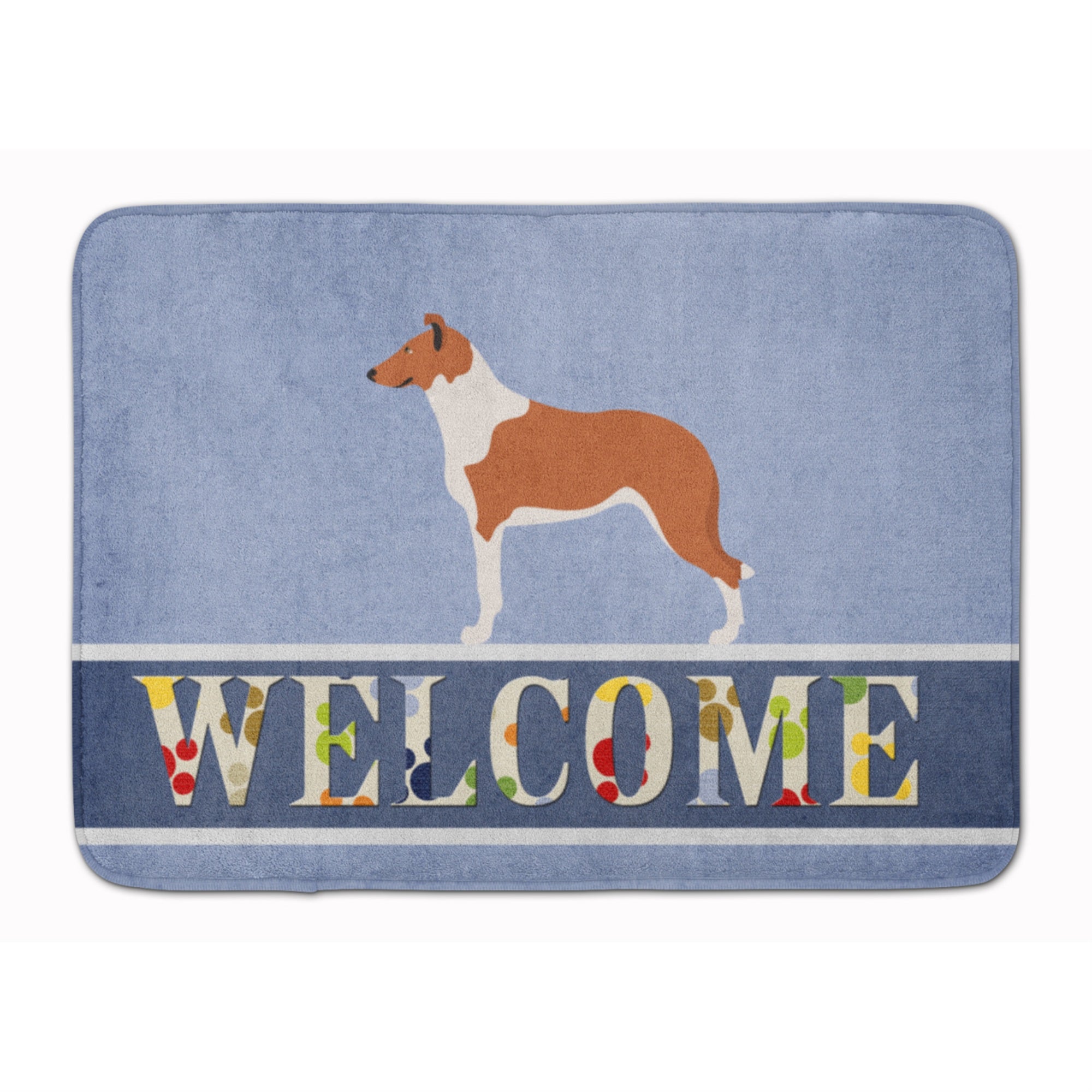 Caroline'S Treasures Smooth Collie Welcome Floor Mat, 19 X 27, Multicolor