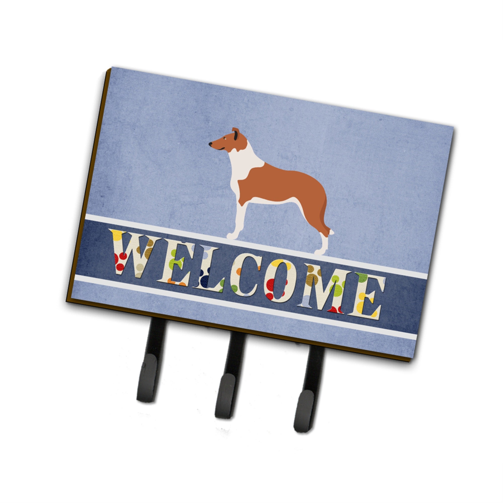 Caroline'S Treasures Smooth Collie Welcome Wall Hook, Triple