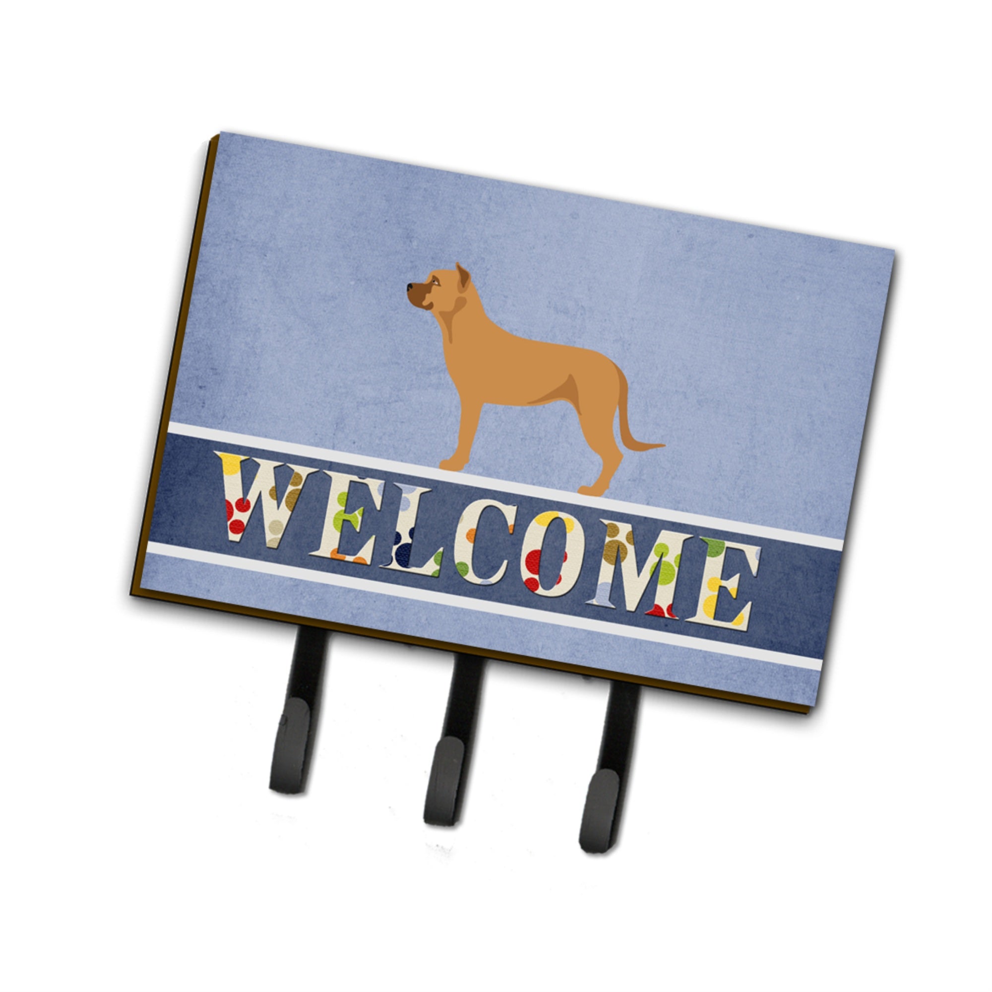 Caroline'S Treasures Alano Espanol Spanish Bulldog Wall Hook, Triple, Welcome