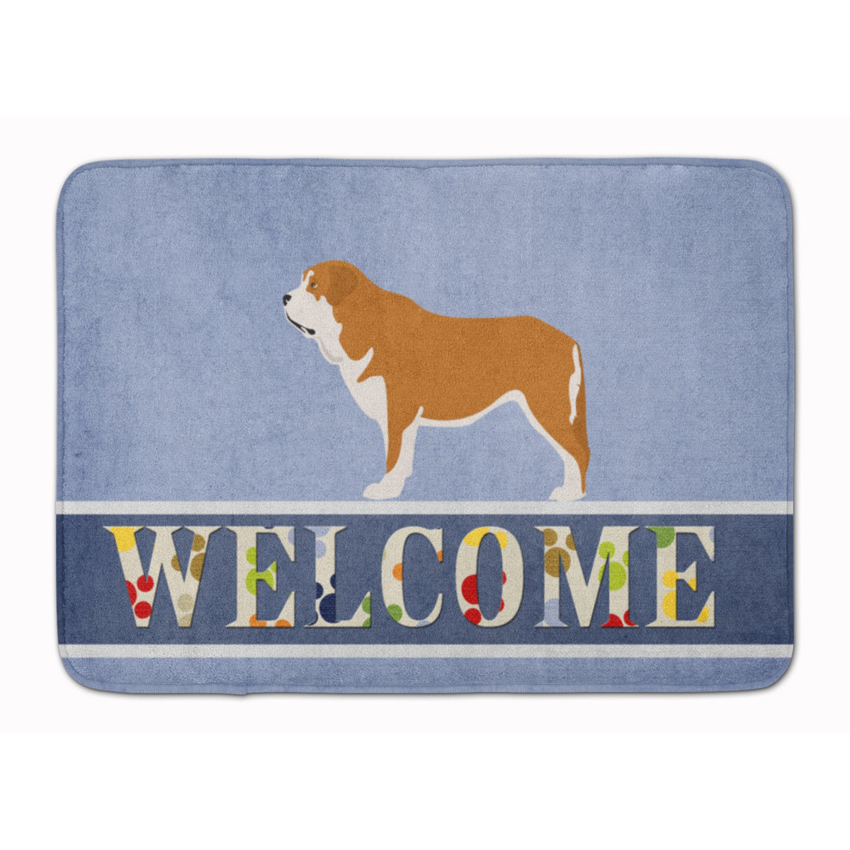Caroline'S Treasures Mastin Espanol Spanish Mastiff Floor Mat, 19 X 27, Multicolor