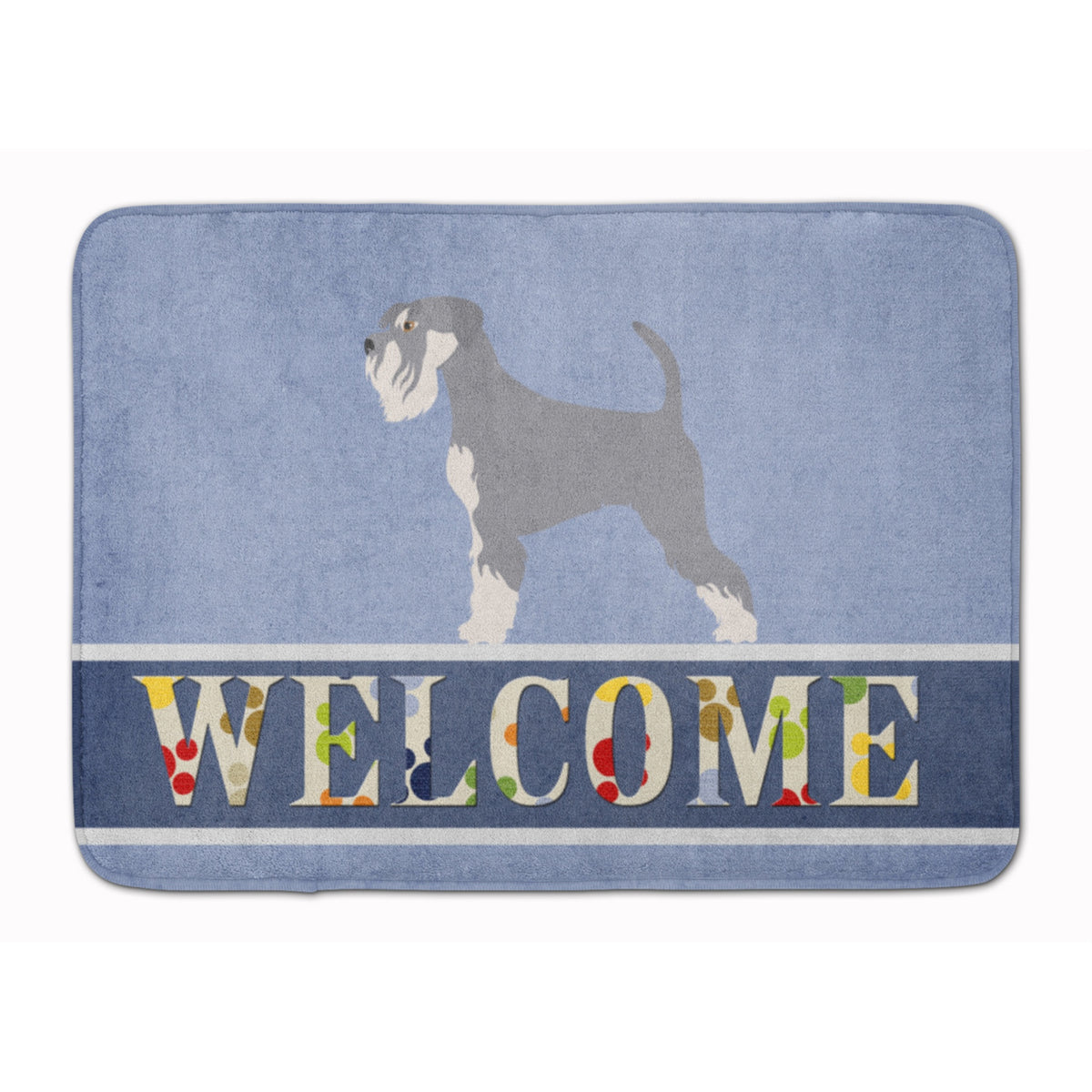 Caroline'S Treasures Schnauzer Welcome Floor Mat, 19 X 27, Multicolor