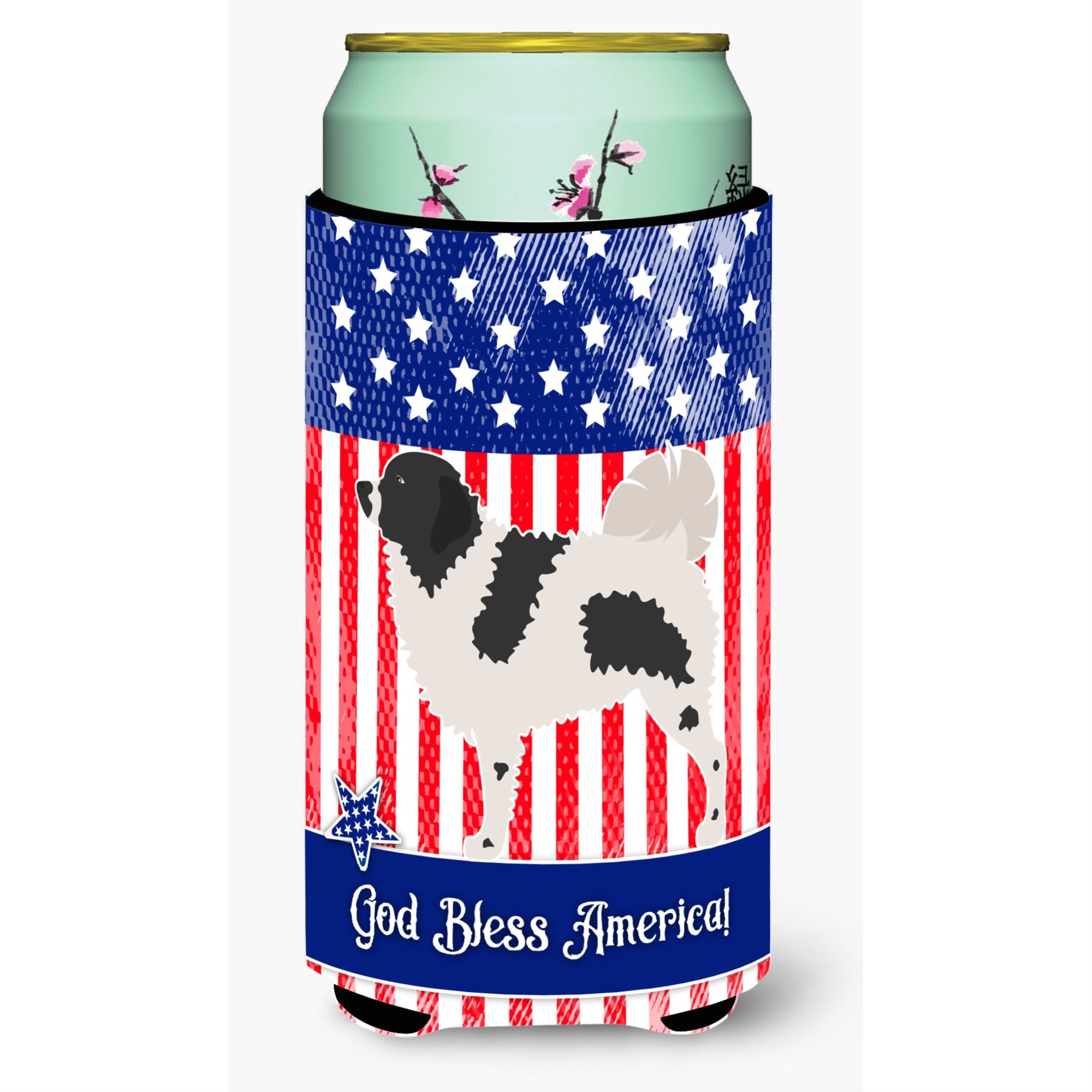 Caroline'S Treasures Wetterhoun Frisian Water Dog American Decorative Can Hugger, Tall Boy, Multicolor