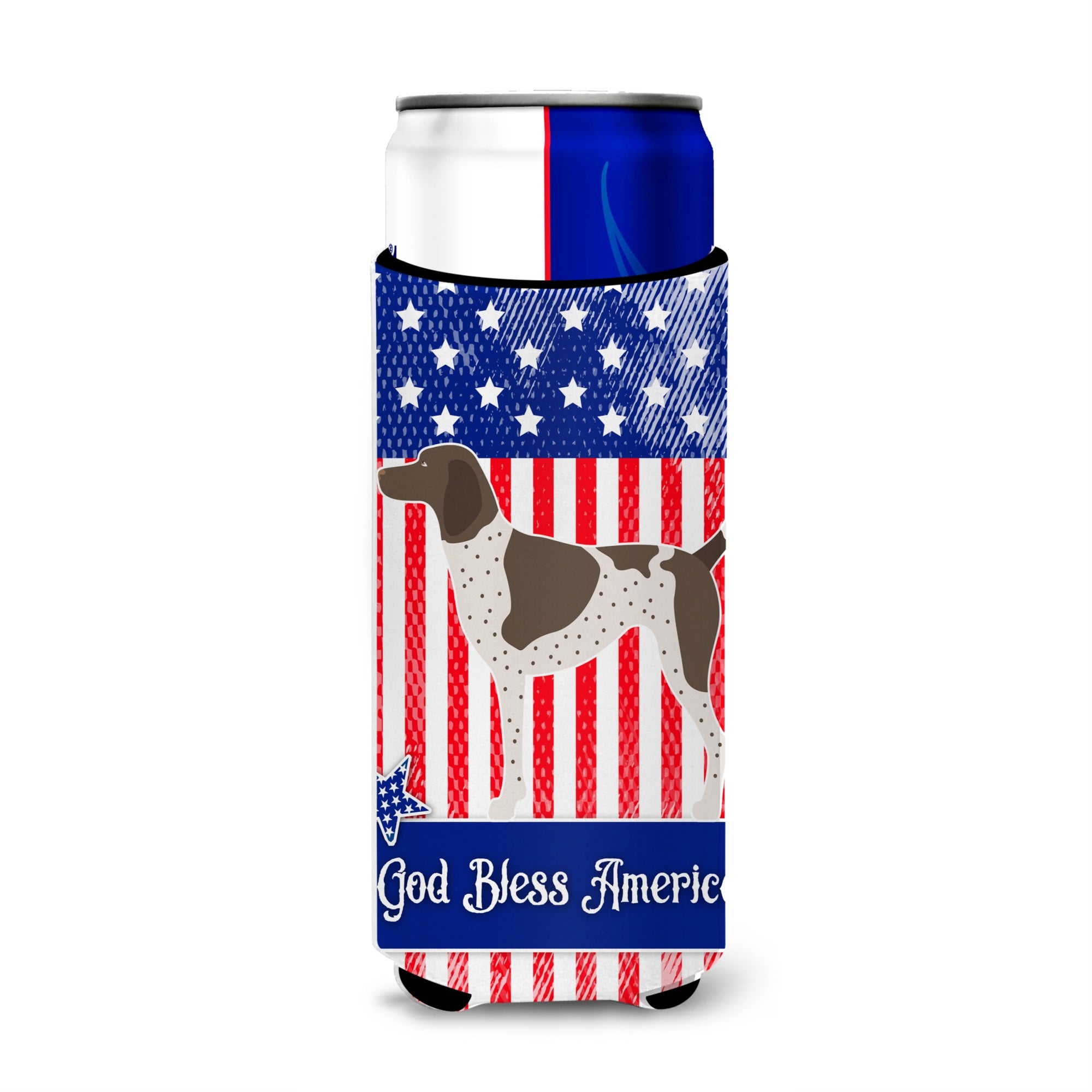 Caroline'S Treasures German Shorthaired Pointer American Decorative Can Hugger, Slim, Multicolor