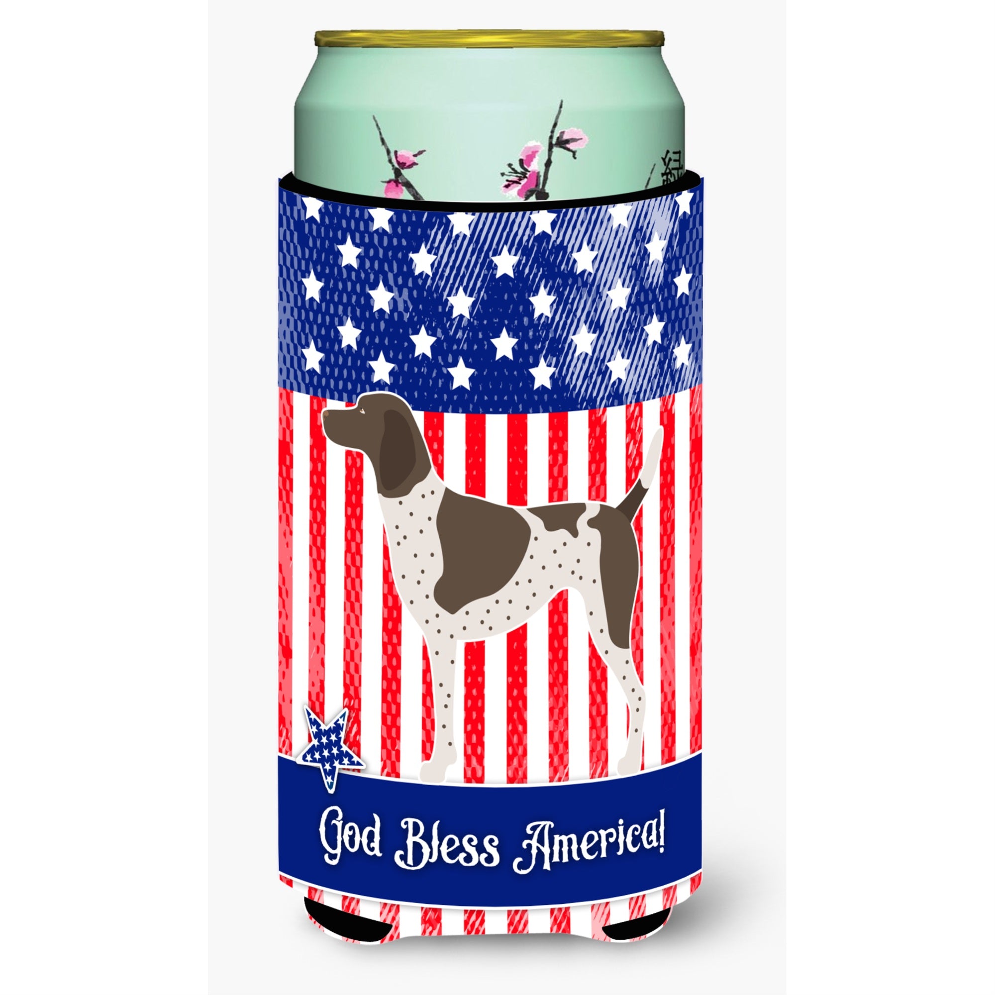 Caroline'S Treasures German Shorthaired Pointer American Decorative Can Hugger, Tall Boy, Multicolor