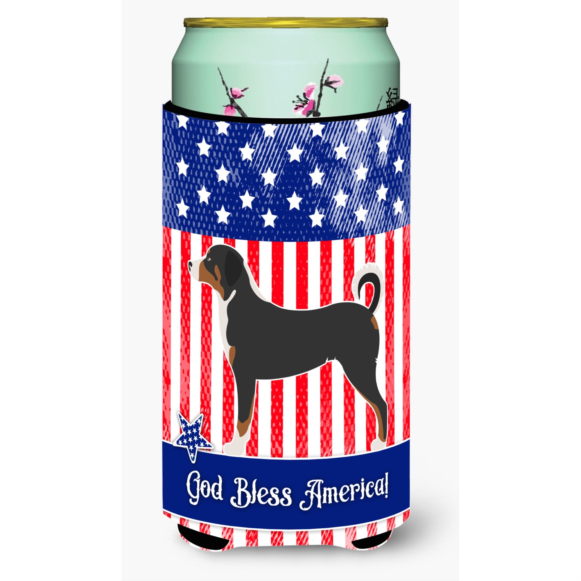 Caroline'S Treasures Appenzeller Sennenhund American Decorative Can Hugger, Tall Boy, Multicolor